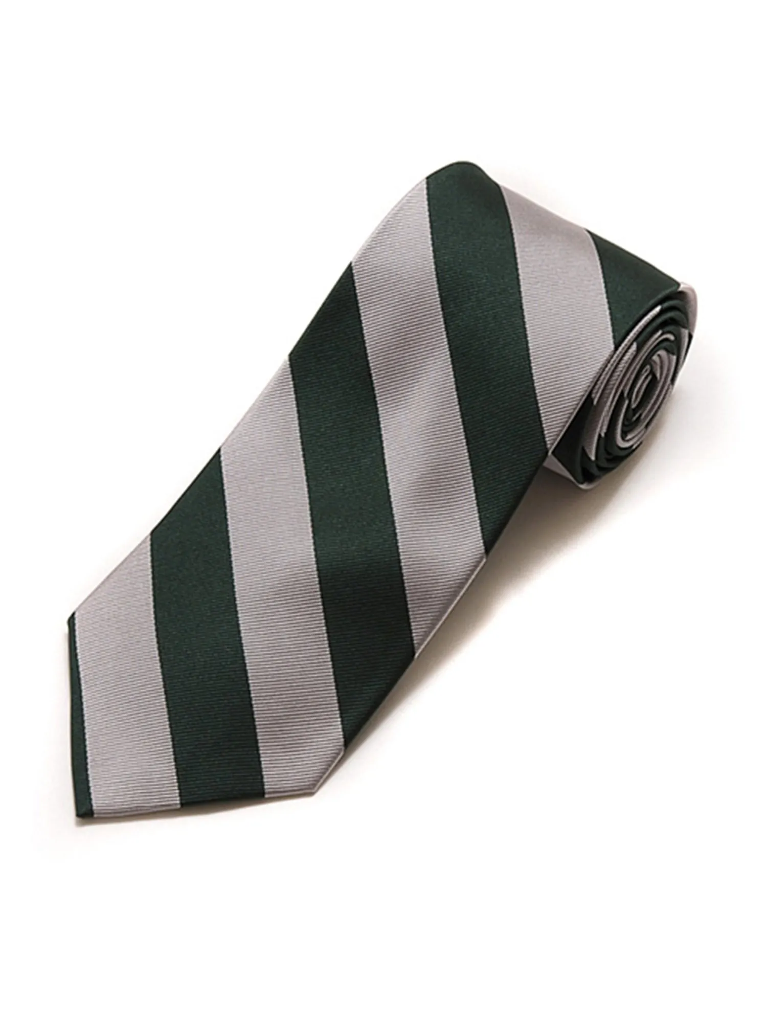 Men's College Striped Colored Silk Long Or X-Long Neck Tie