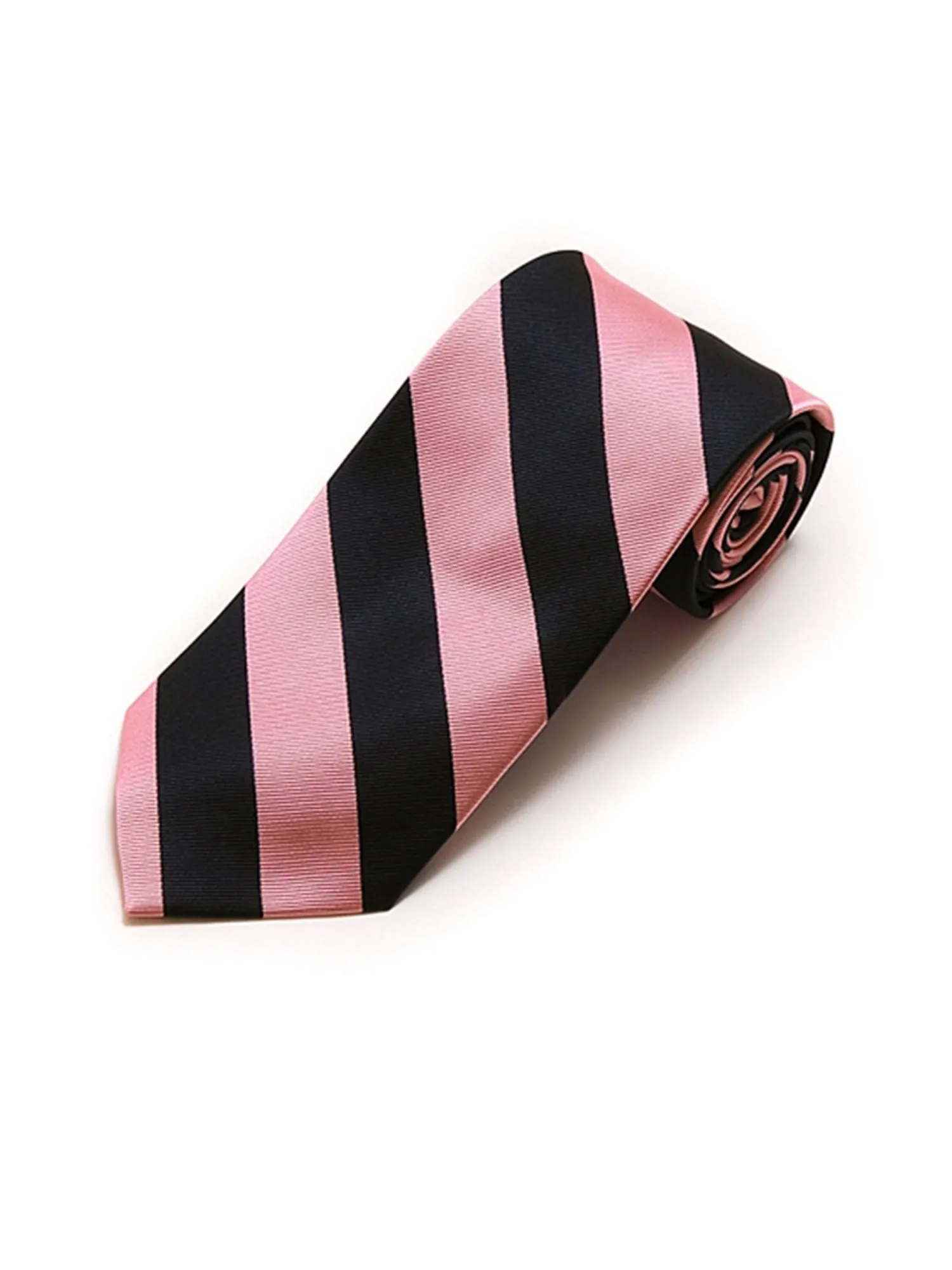 Men's College Striped Colored Silk Long Or X-Long Neck Tie