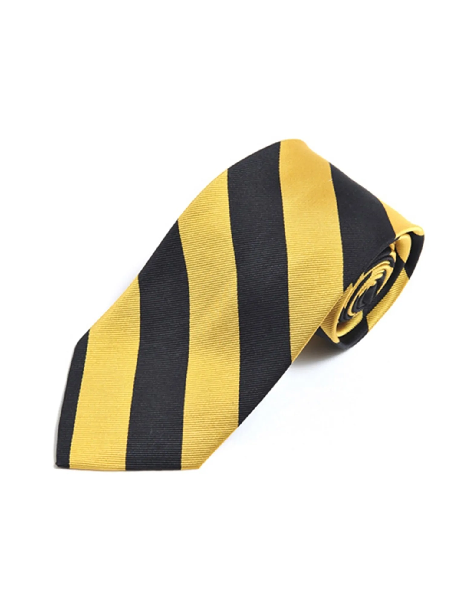 Men's College Striped Colored Silk Long Or X-Long Neck Tie
