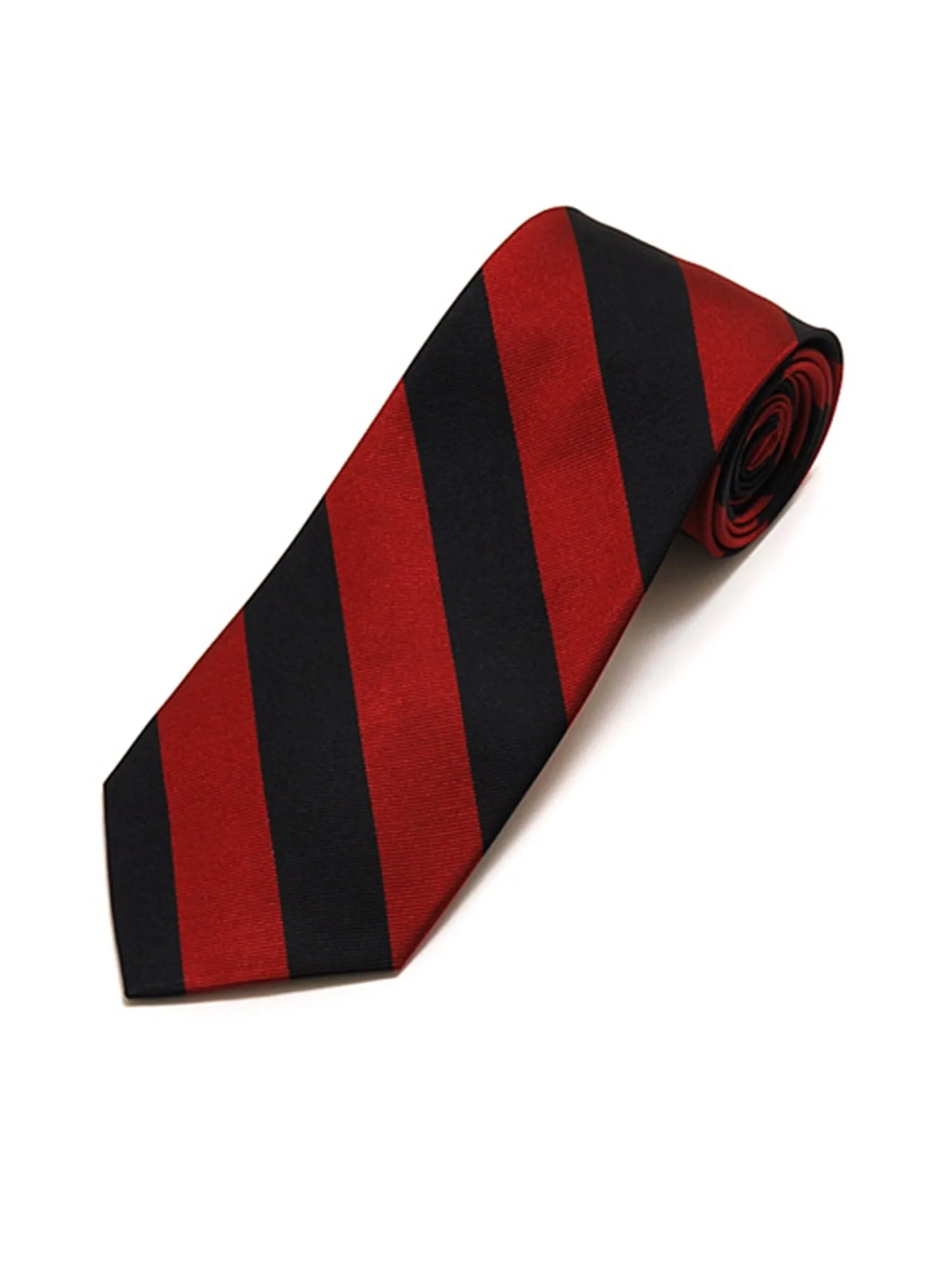 Men's College Striped Colored Silk Long Or X-Long Neck Tie