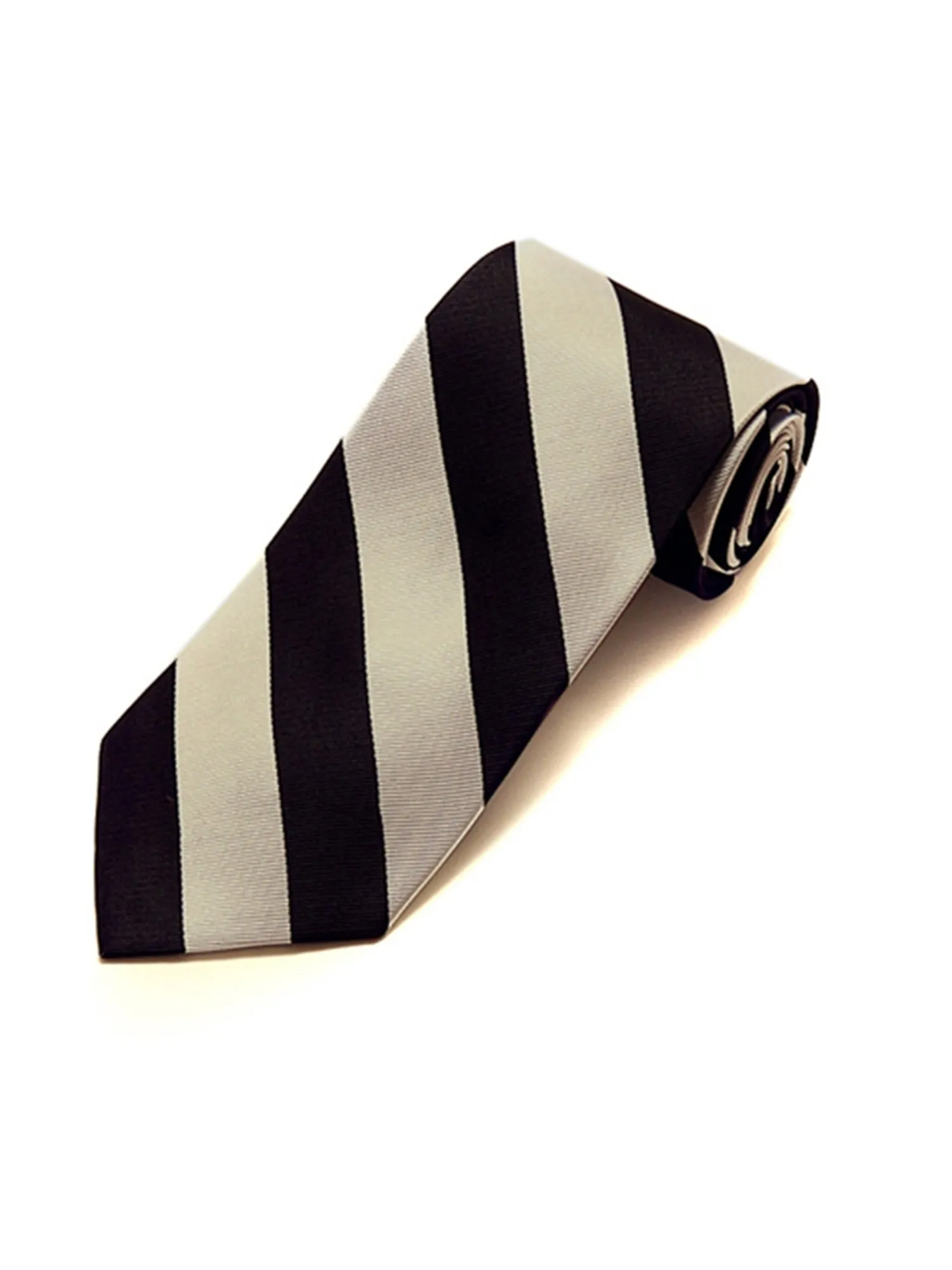 Men's College Striped Colored Silk Long Or X-Long Neck Tie