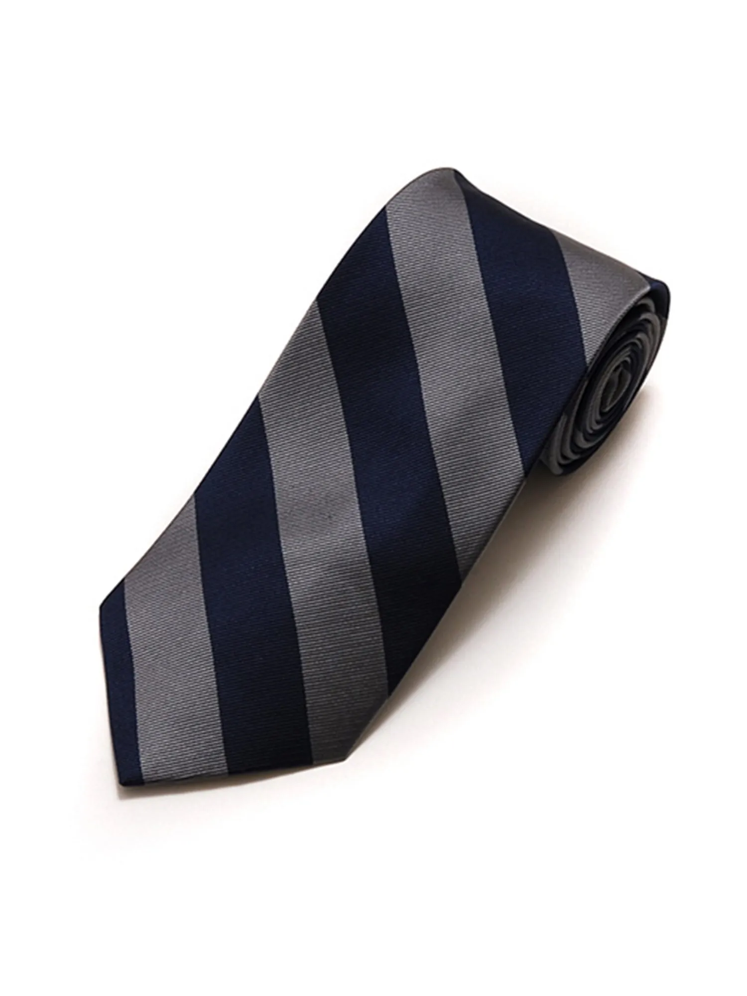 Men's College Striped Colored Silk Long Or X-Long Neck Tie