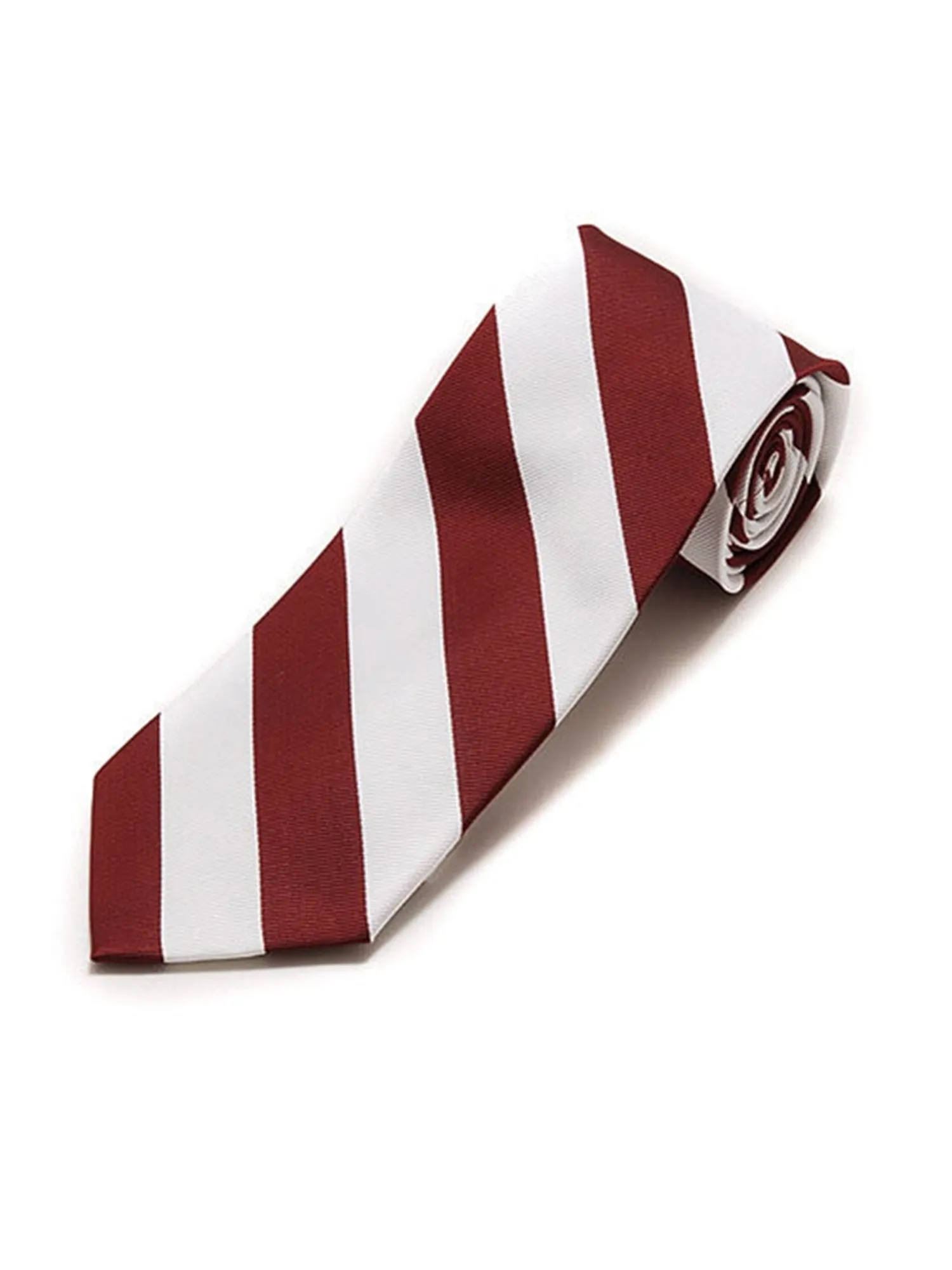 Men's College Striped Colored Silk Long Or X-Long Neck Tie