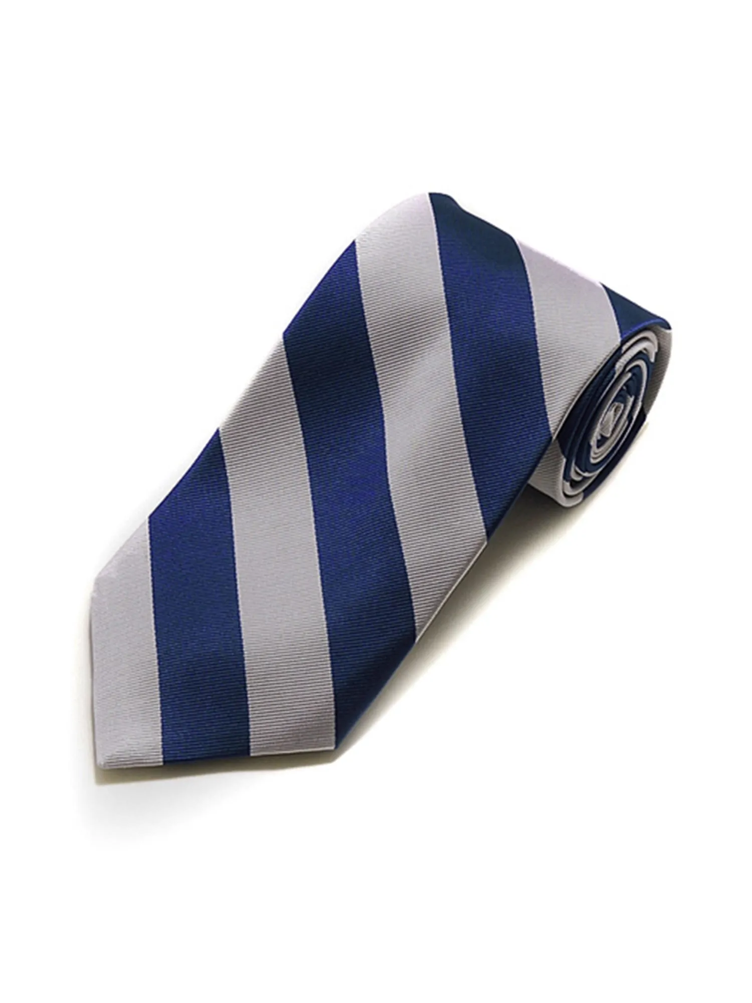 Men's College Striped Colored Silk Long Or X-Long Neck Tie