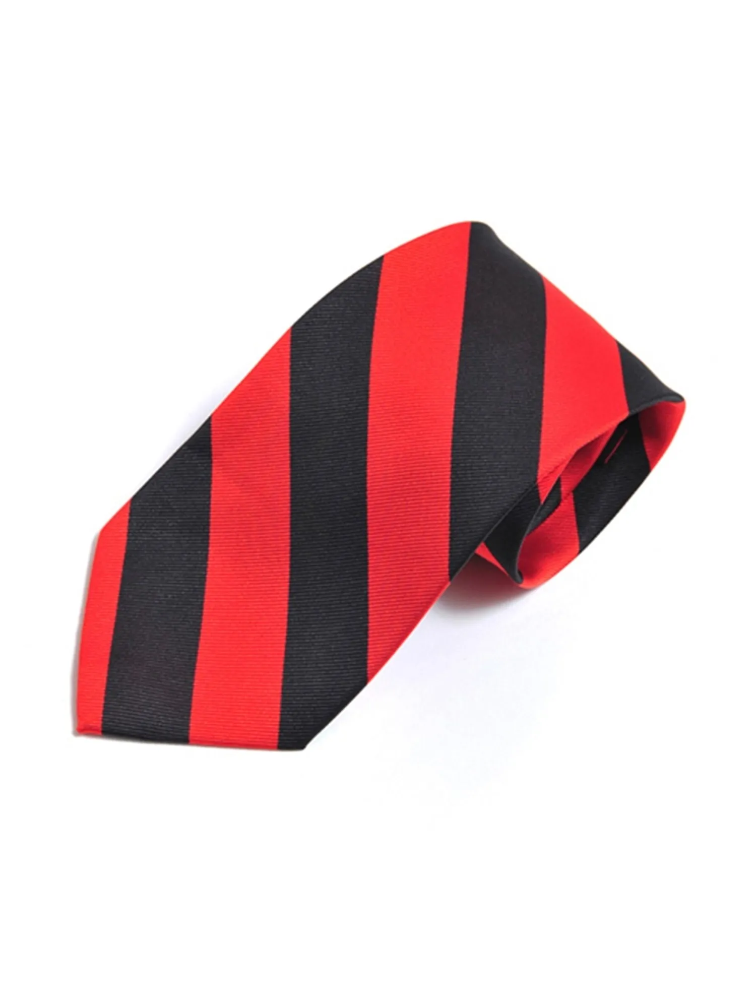 Men's College Striped Colored Silk Long Or X-Long Neck Tie