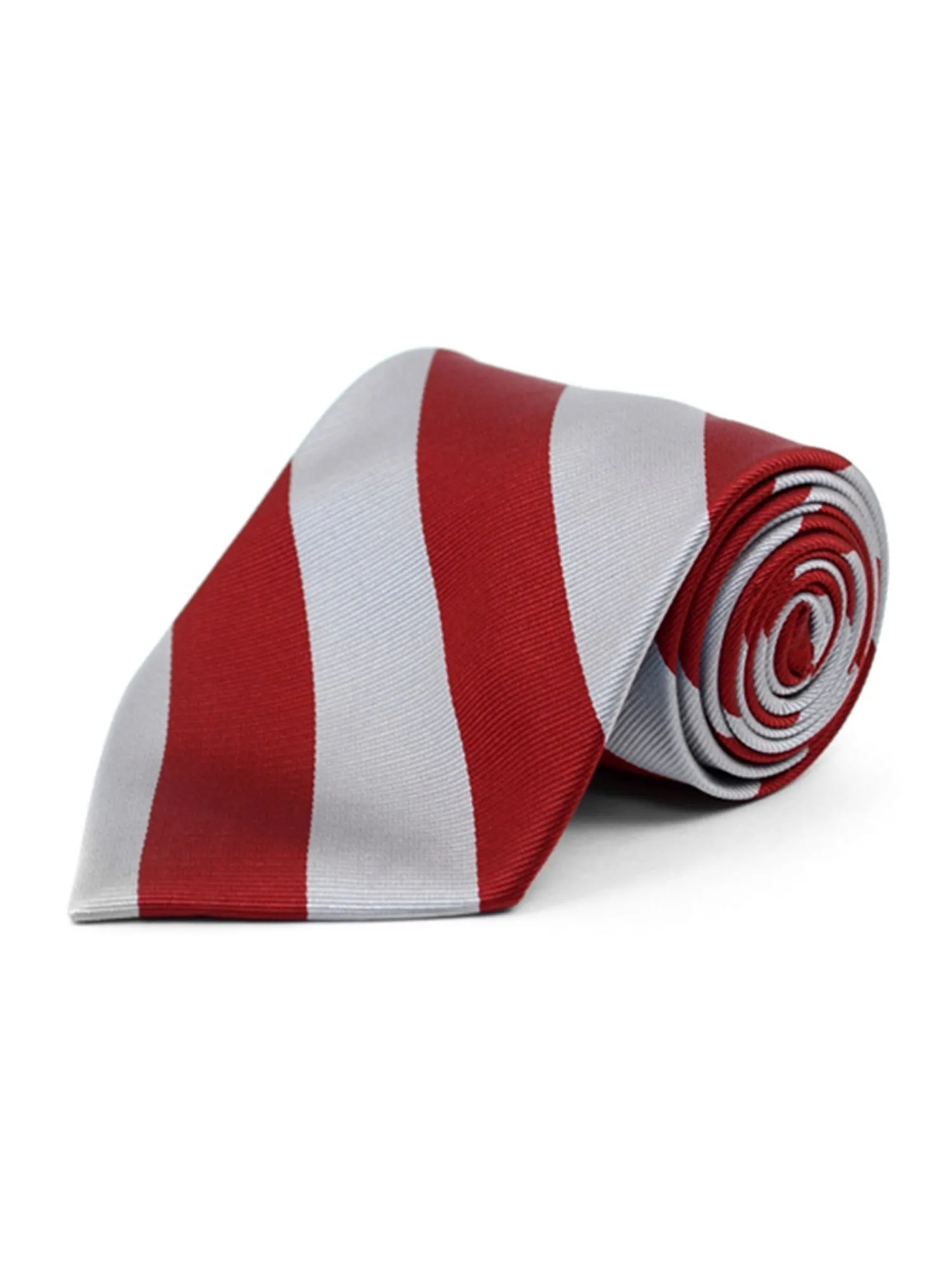 Men's College Striped Colored Silk Long Or X-Long Neck Tie