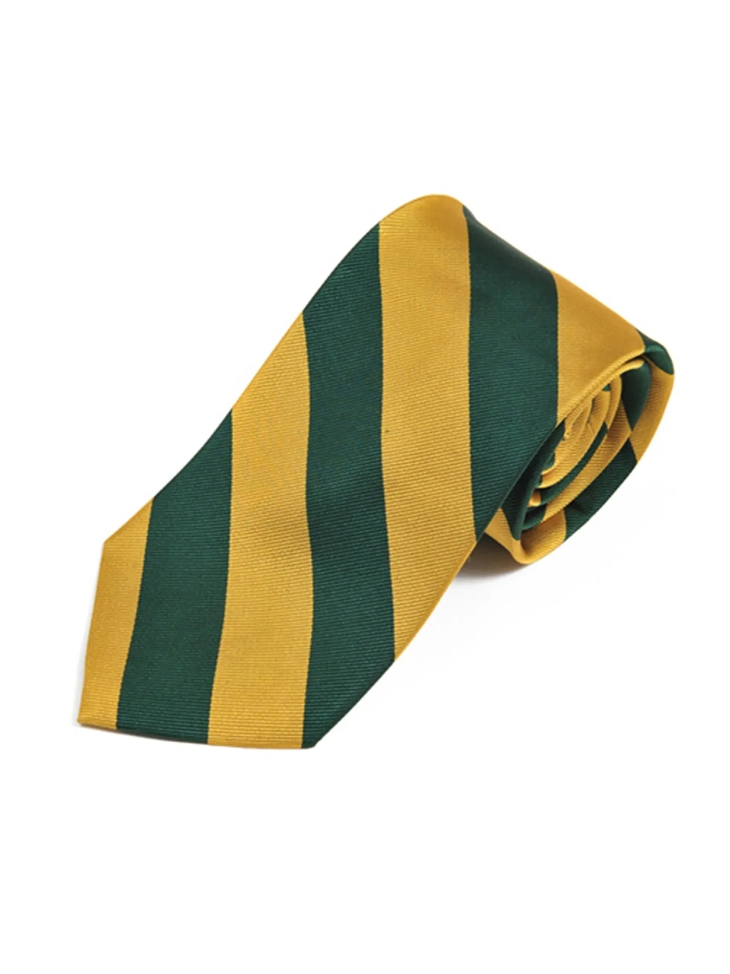 Men's College Striped Colored Silk Long Or X-Long Neck Tie