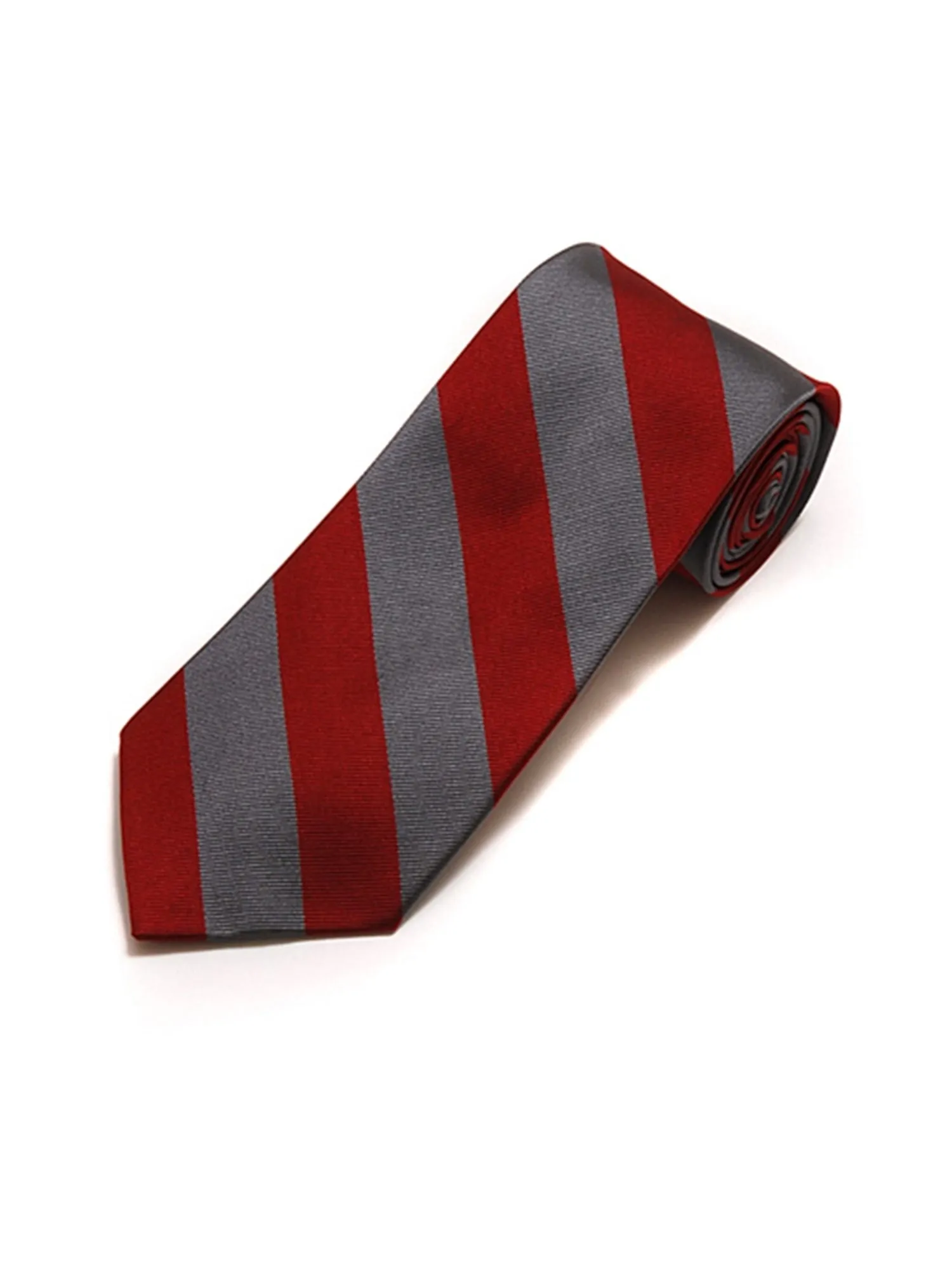 Men's College Striped Colored Silk Long Or X-Long Neck Tie