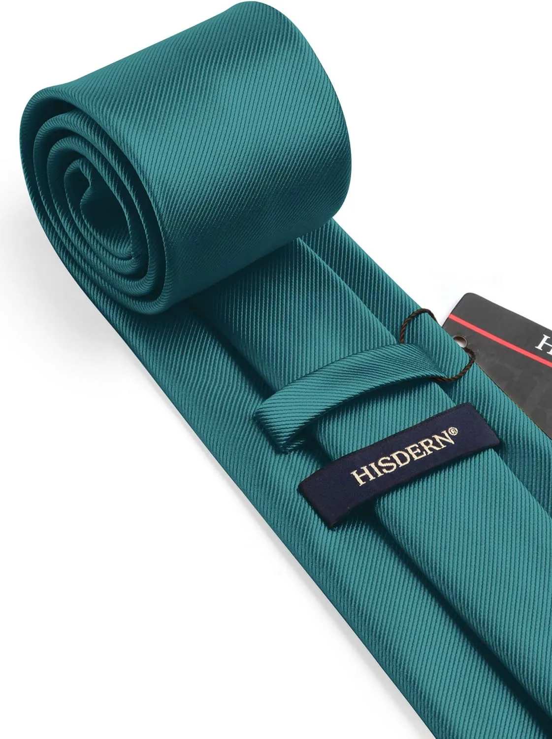Men's Formal 3.35" Necktie Business Tie & Handkerchief Set - A-TEAL