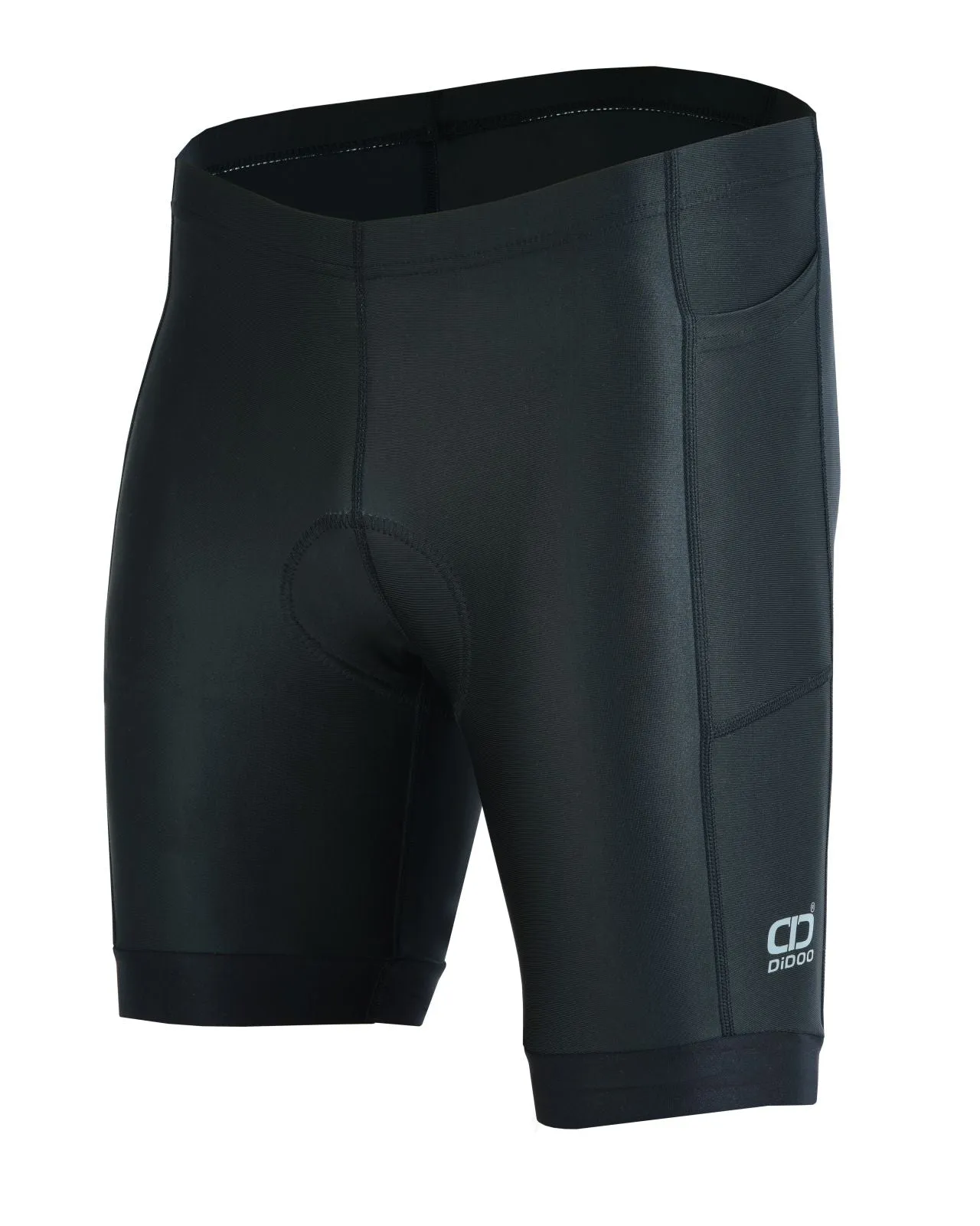 Men's Performance Cycling Shorts Black with Pocket