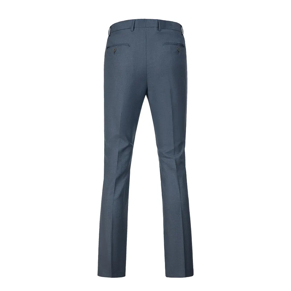 Men's Suits 2 Pieces Vest Pants Set V-Neck Slim Fit Casual Waistcoat Suit