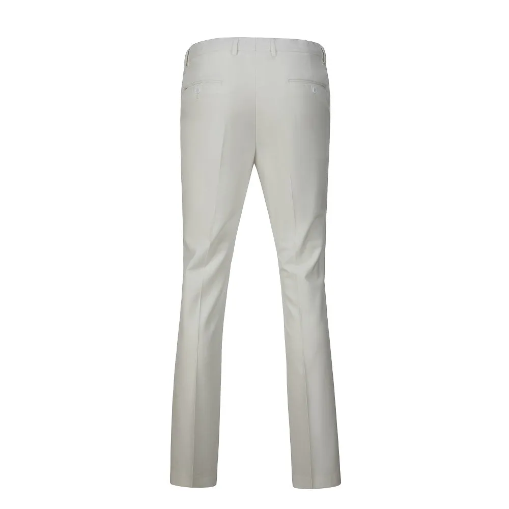 Men's Suits 2 Pieces Vest Pants Set V-Neck Slim Fit Casual Waistcoat Suit