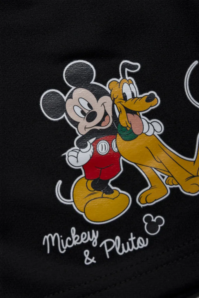 Mickey Mouse 2 Pack Shorts Red And Black