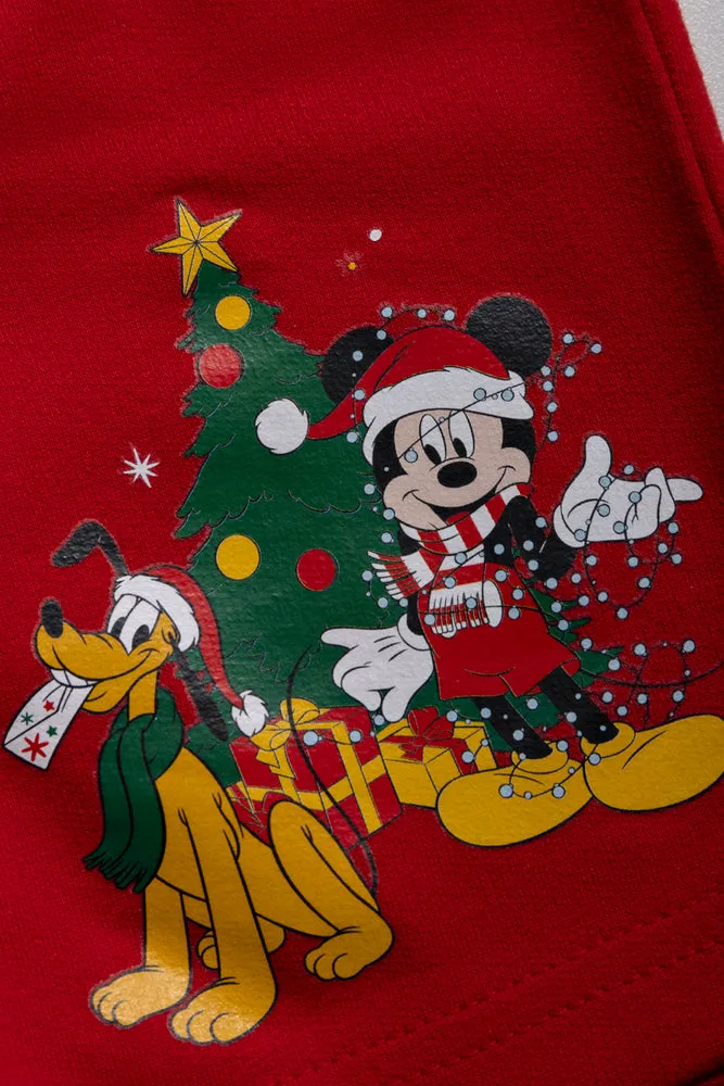Mickey Mouse 2 Pack Shorts Red And Black