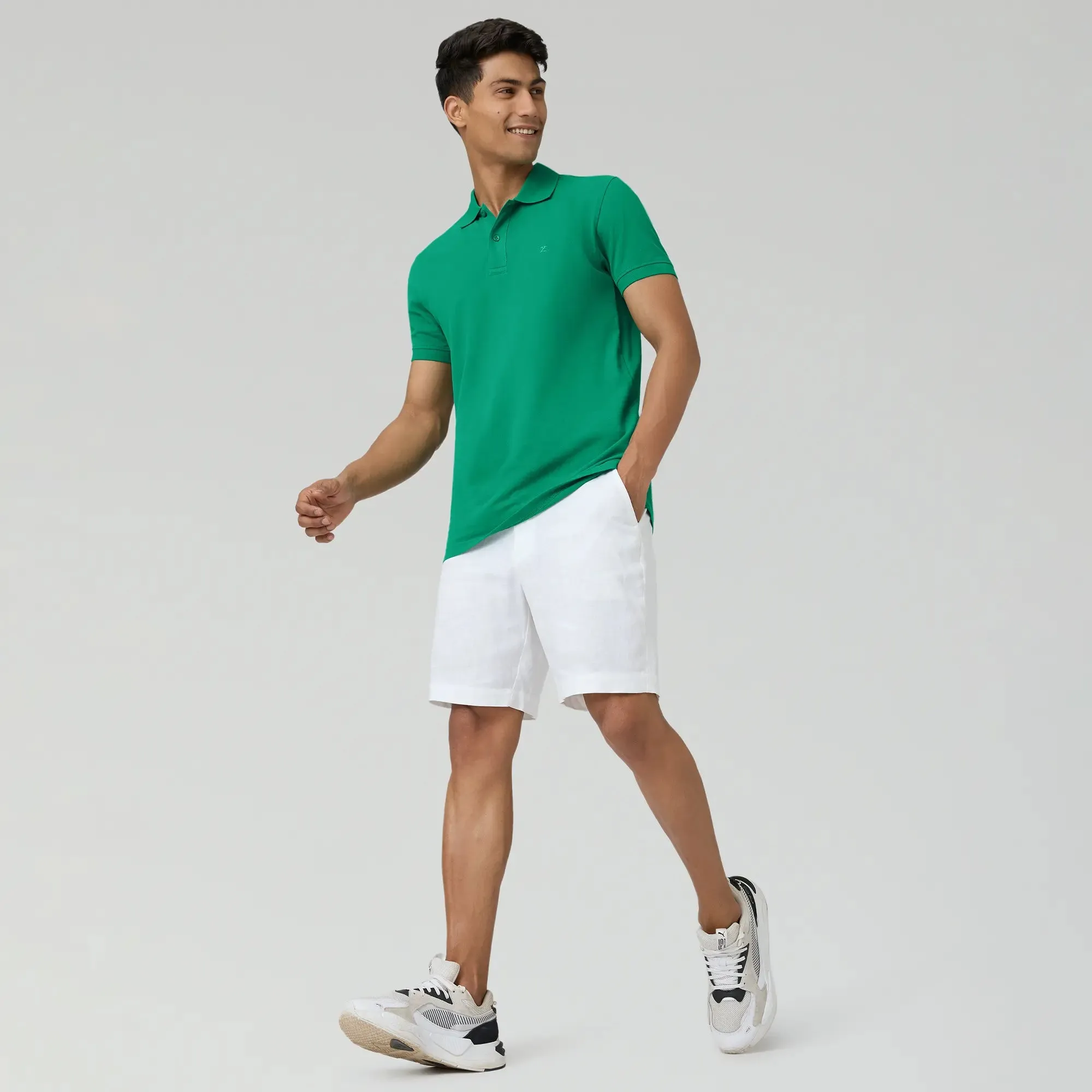 Nova Combed Cotton Polo T-shirts Fiesta Green
