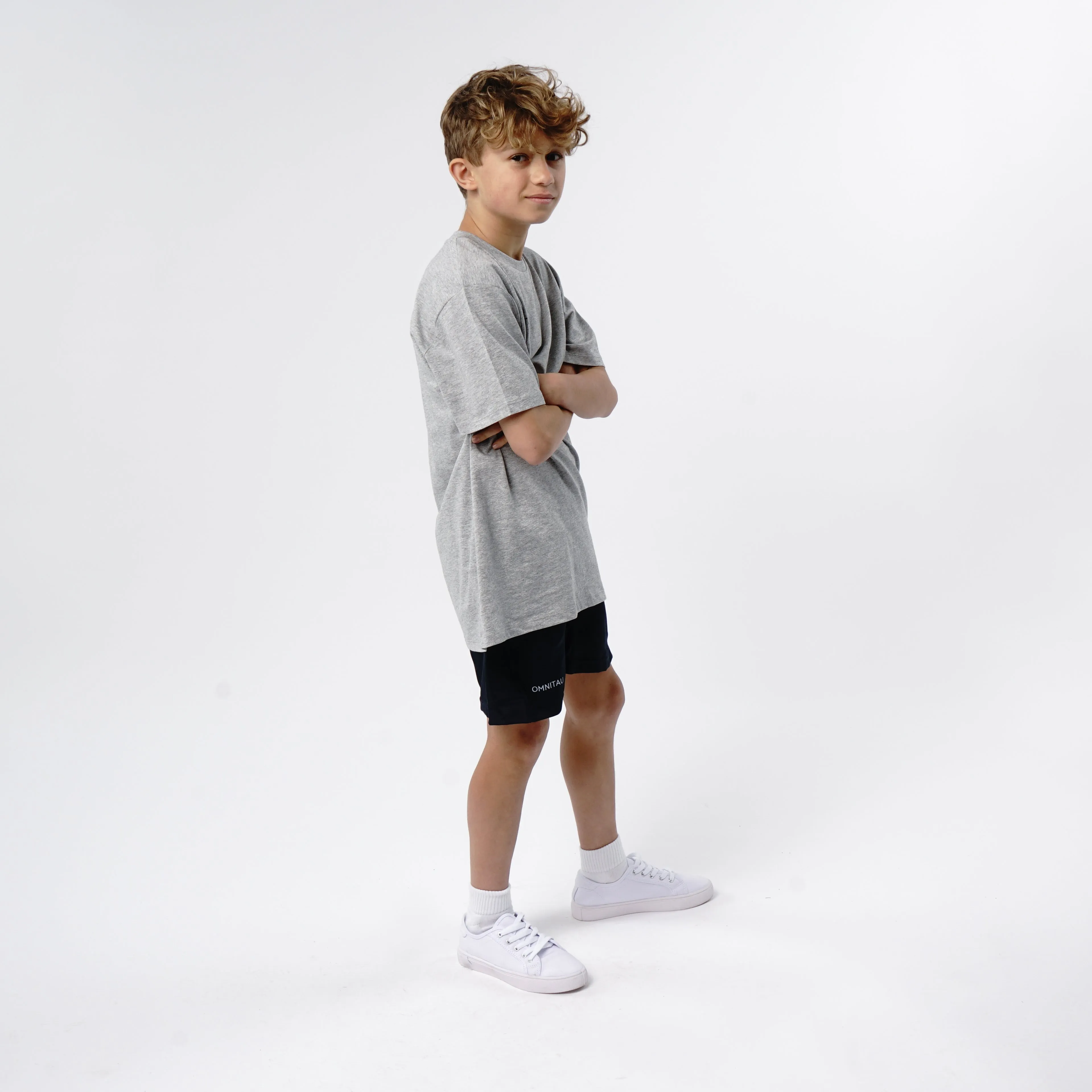 Omnitau Kid's Team Sports Breathable Training Shorts - Navy