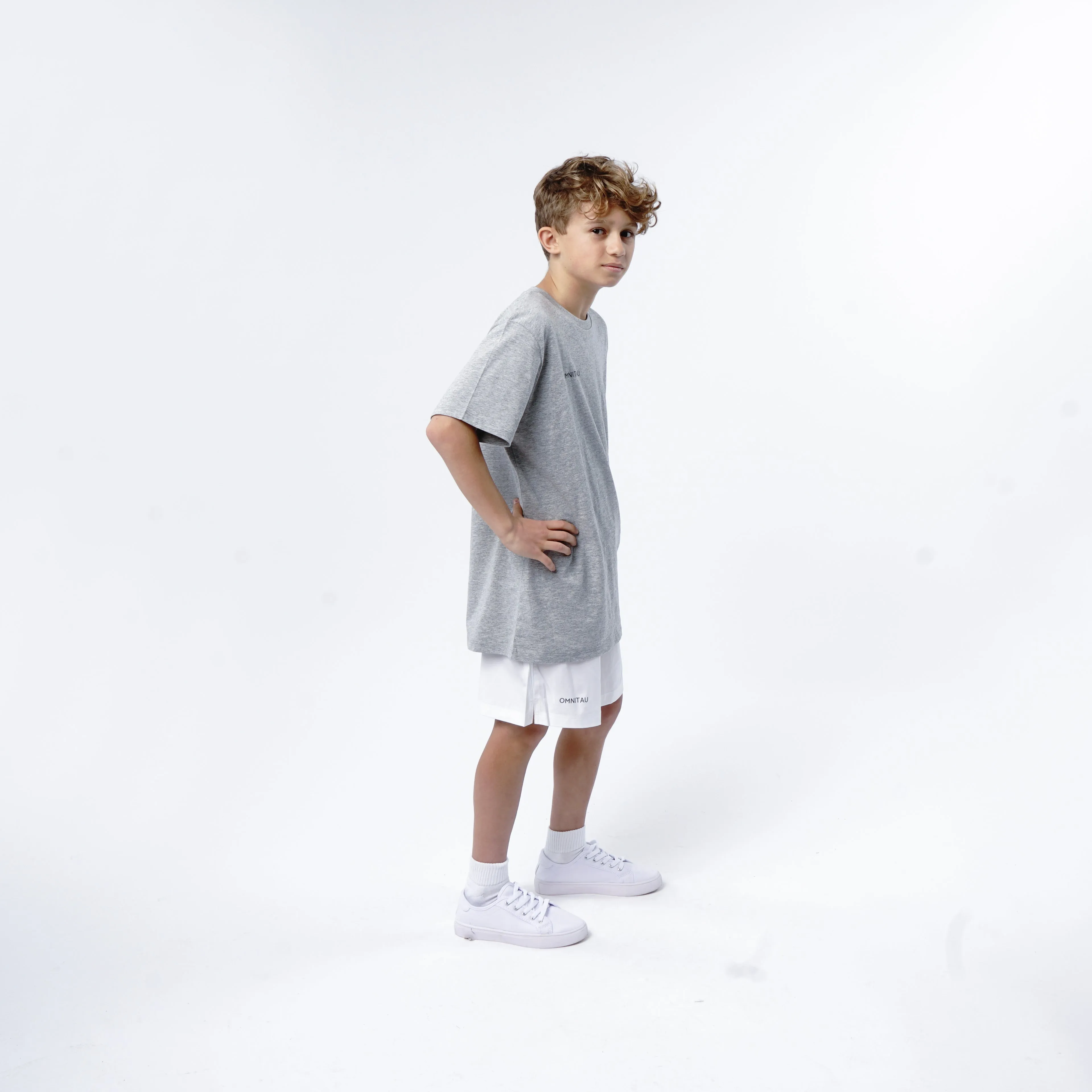 Omnitau Kid's Team Sports Breathable Training Shorts - White