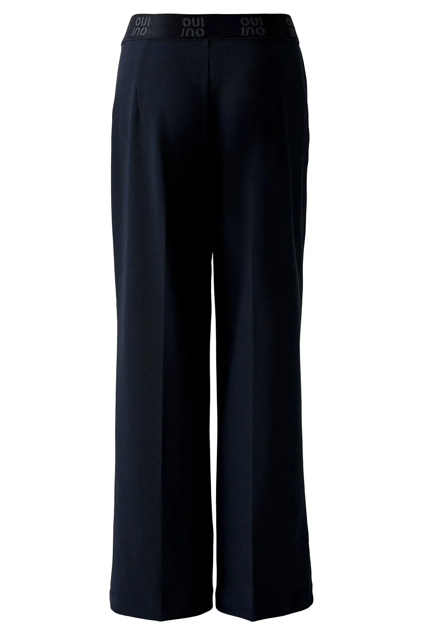 Oui 91737 Dark Blue Pull-On Trousers