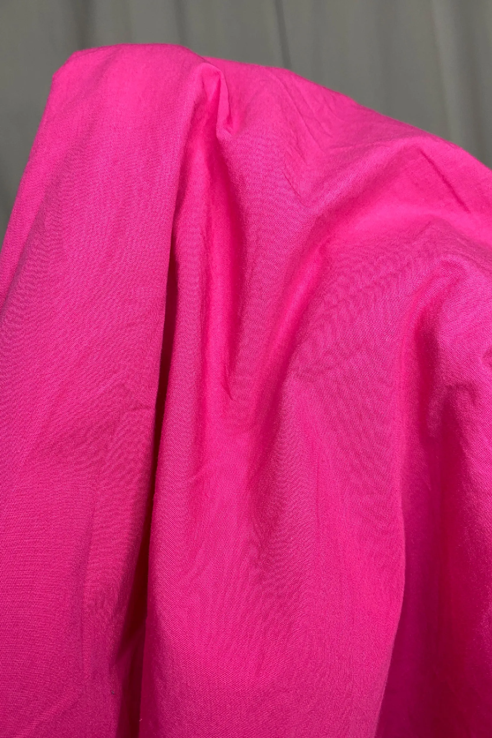 OVERSIZED VIBRANT PINK COTTON SHIRT