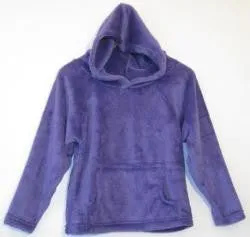 Pajama Hoodie with Bow on Pocket and Bubbly Camp Down Sleeve