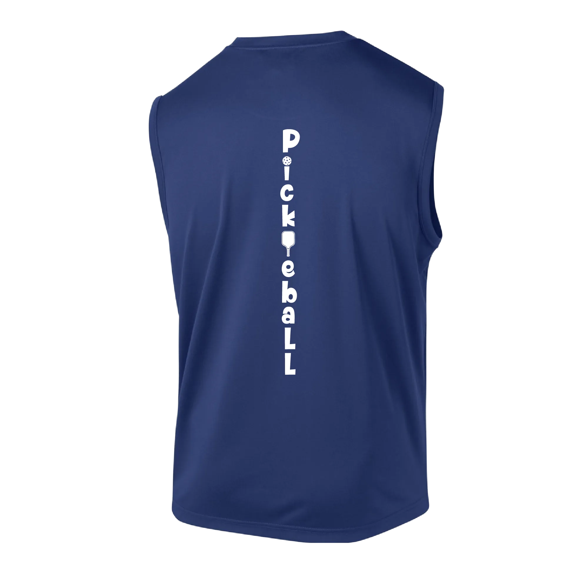 Pickleball Vertical (Customizable) | Men's Sleeveless Athletic Pickleball Shirt | 100% Polyester