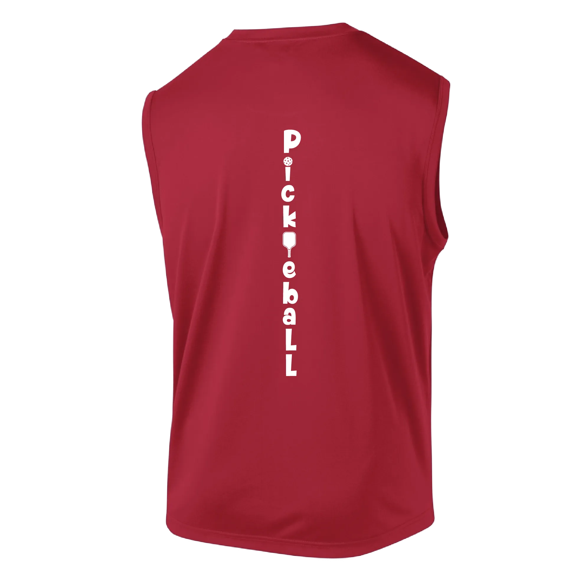 Pickleball Vertical (Customizable) | Men's Sleeveless Athletic Pickleball Shirt | 100% Polyester