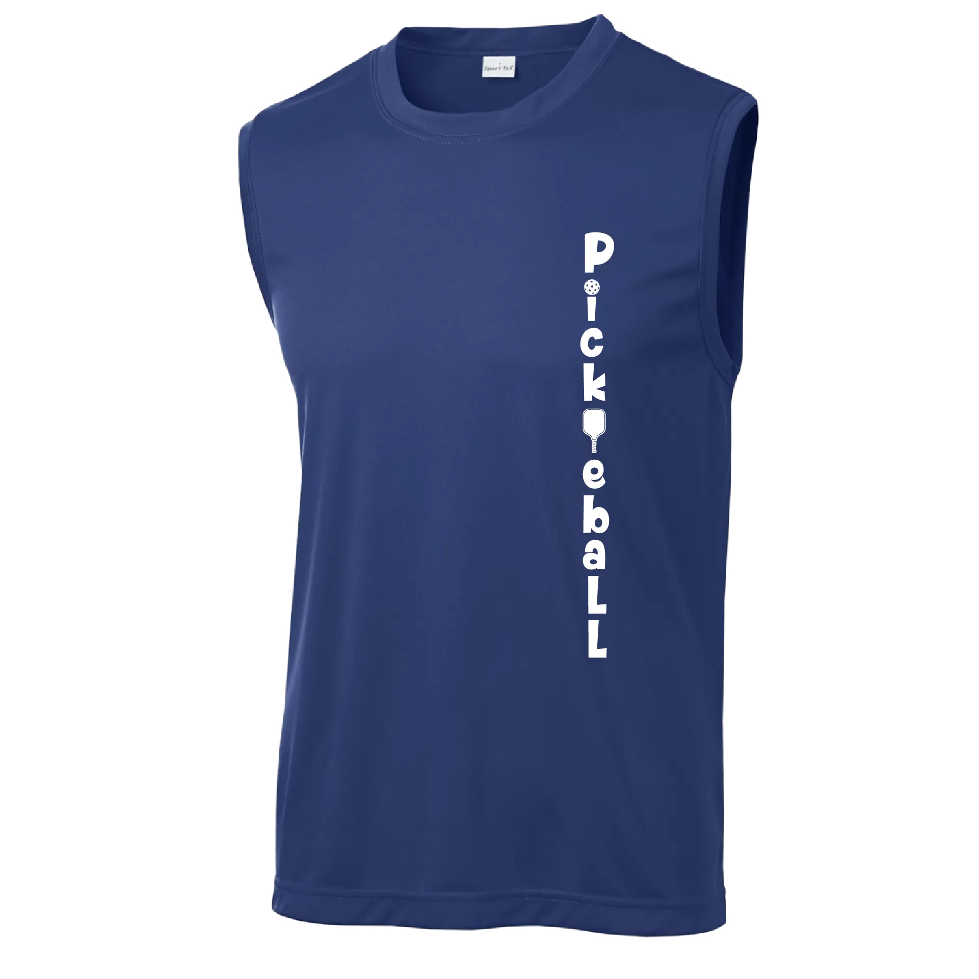 Pickleball Vertical (Customizable) | Men's Sleeveless Athletic Pickleball Shirt | 100% Polyester