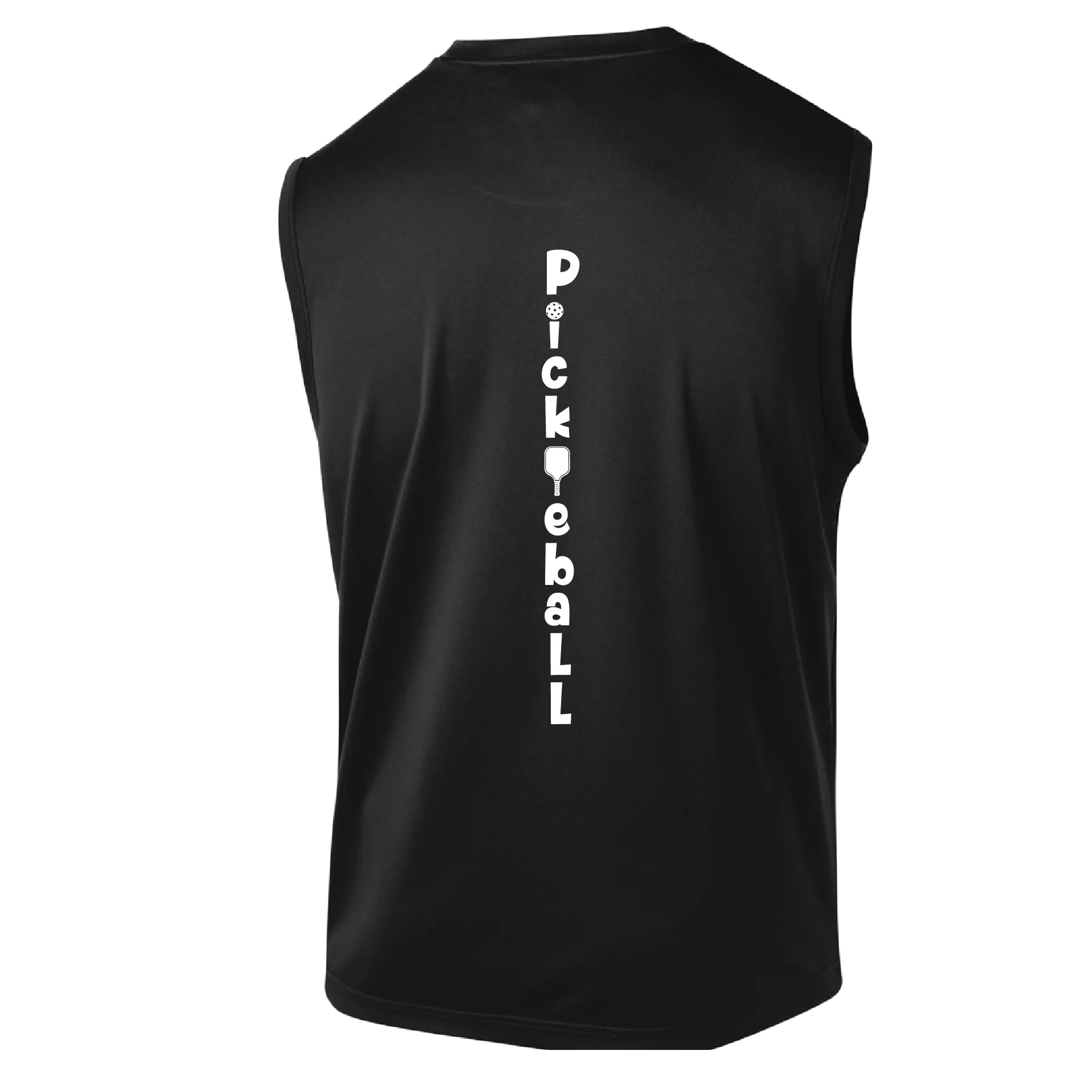 Pickleball Vertical (Customizable) | Men's Sleeveless Athletic Pickleball Shirt | 100% Polyester