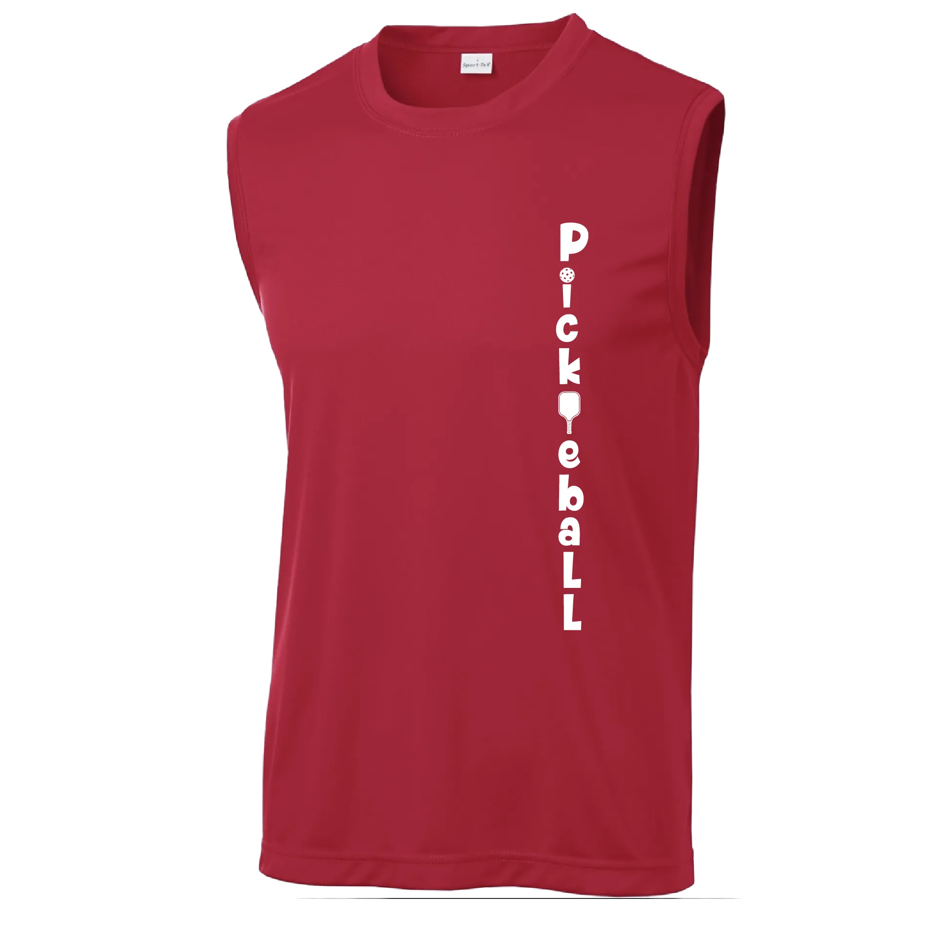 Pickleball Vertical (Customizable) | Men's Sleeveless Athletic Pickleball Shirt | 100% Polyester