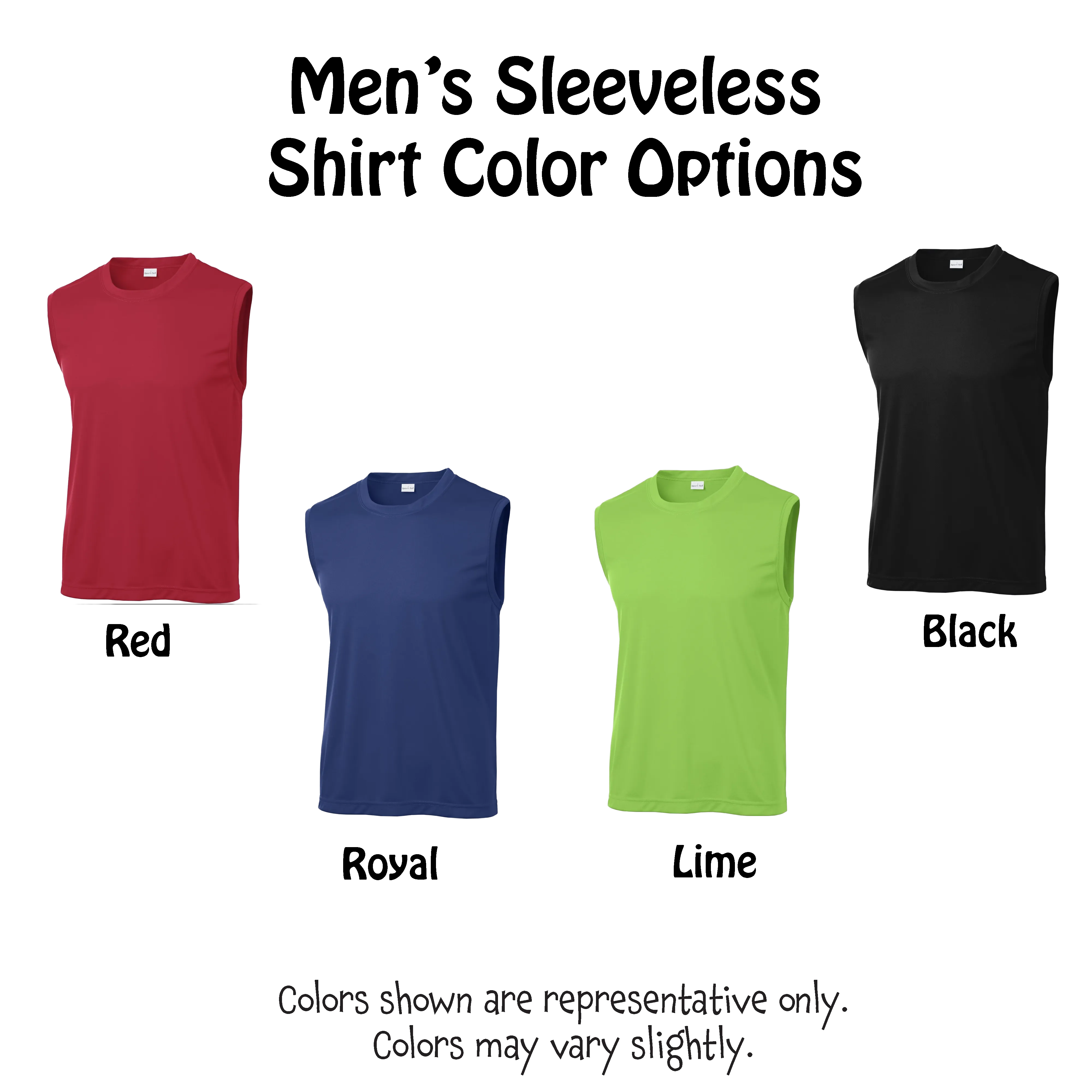 Pickleball Vertical (Customizable) | Men's Sleeveless Athletic Pickleball Shirt | 100% Polyester