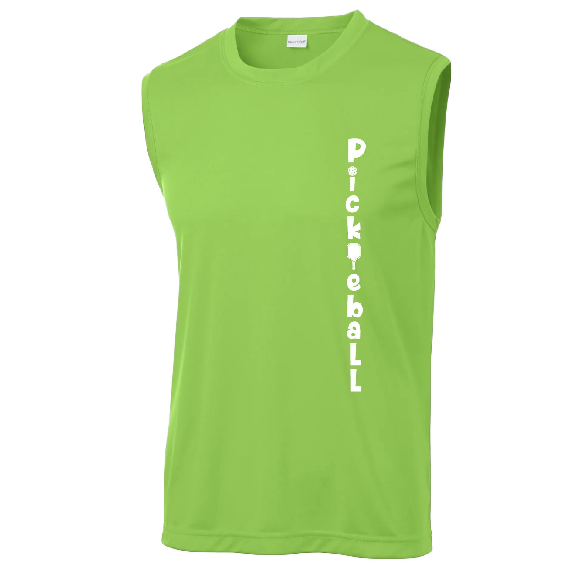 Pickleball Vertical (Customizable) | Men's Sleeveless Athletic Pickleball Shirt | 100% Polyester
