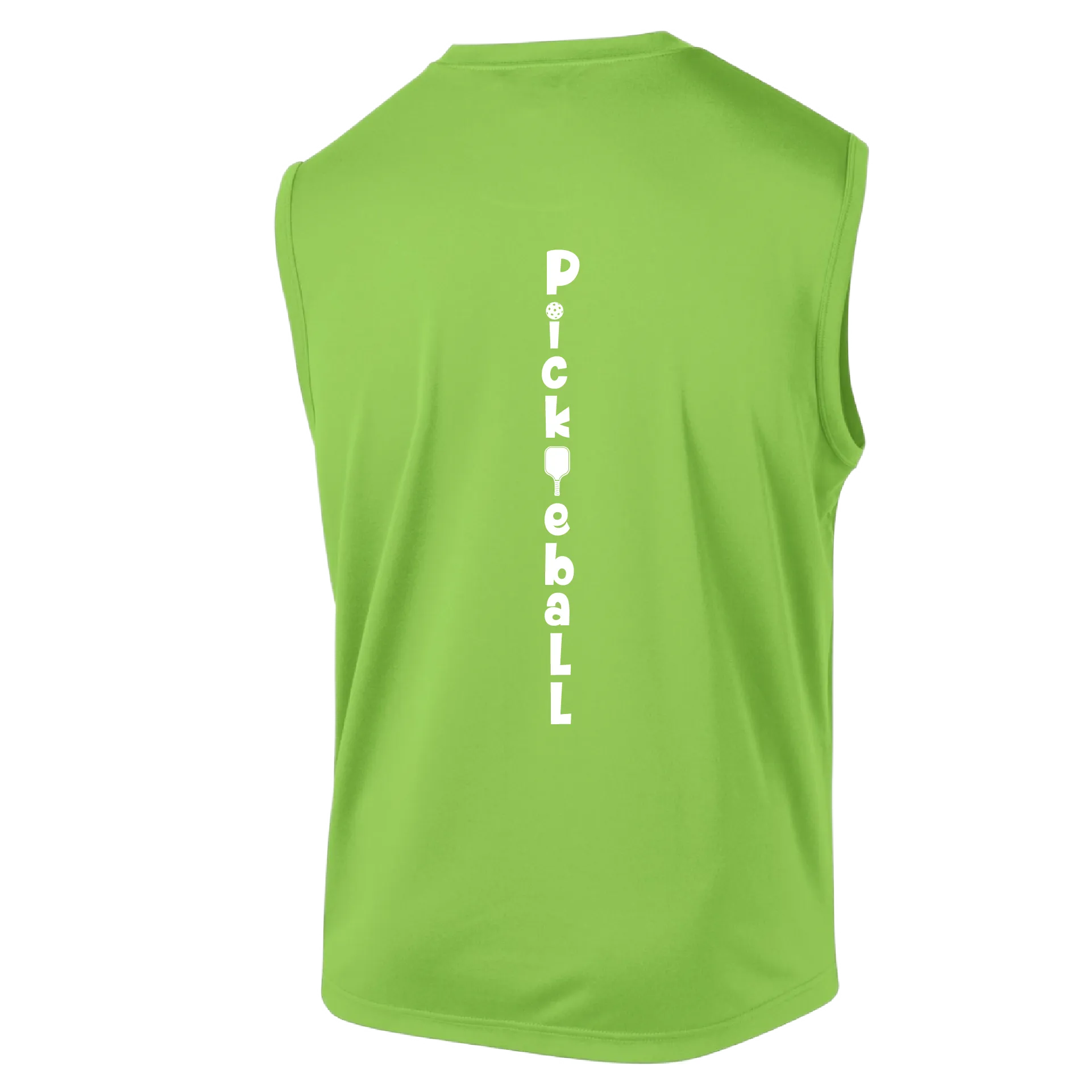Pickleball Vertical (Customizable) | Men's Sleeveless Athletic Pickleball Shirt | 100% Polyester