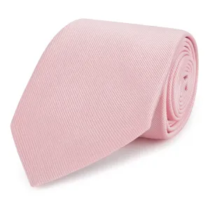 Pink Heavy Twill Woven Silk Tie