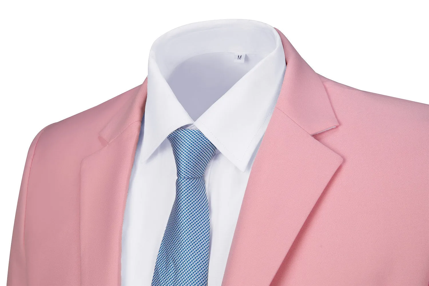 Pink Men's Two Button Blazer for Party, Wedding and Business