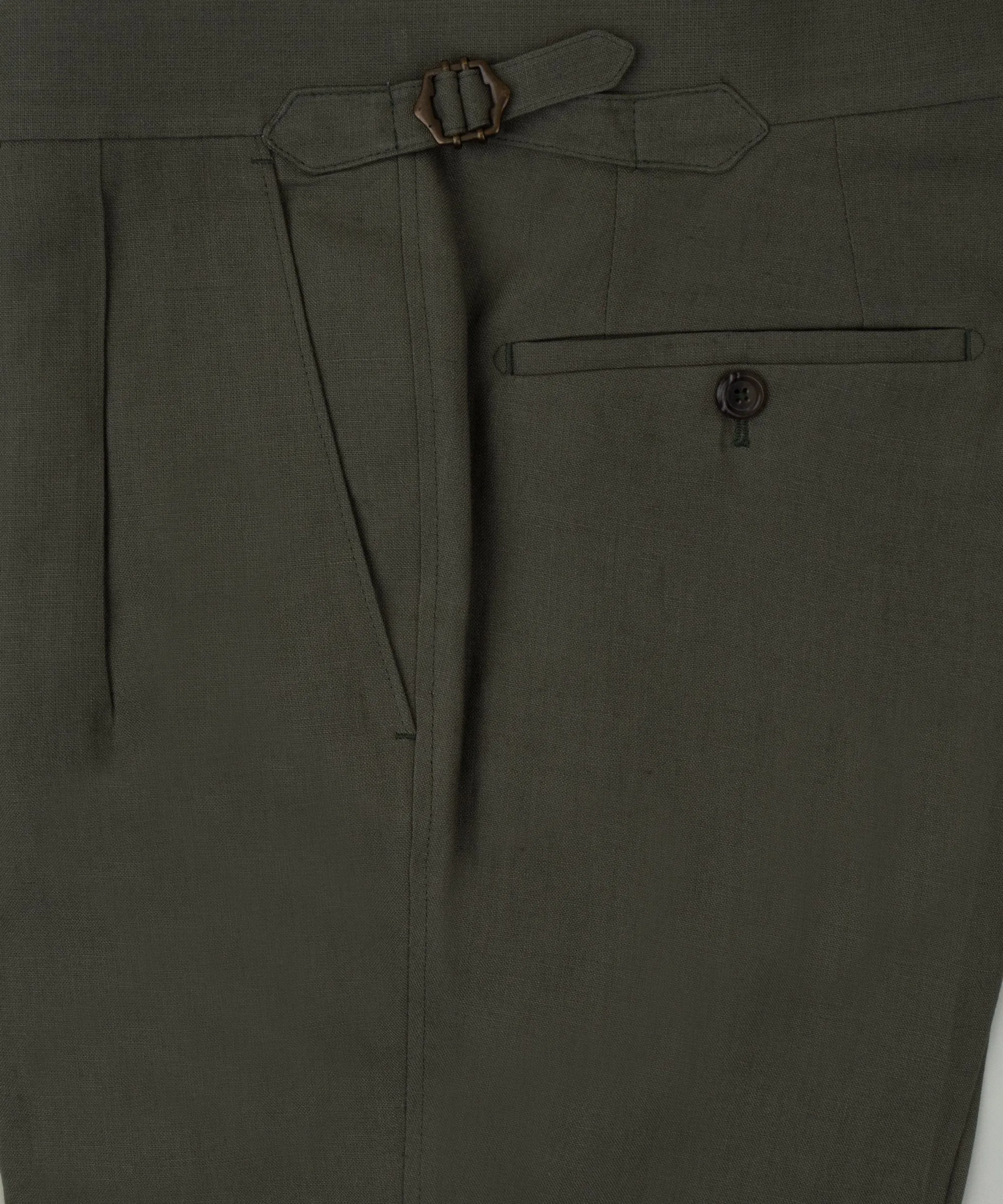 Pleated Linen Dinner Trousers