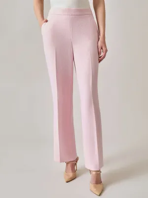 Plus Pull-On Trousers, Melange Crepe