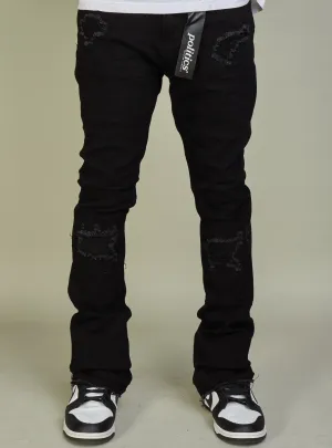 Politics Jeans - Super Stacked Skinny Flare 38" Inseam - Scott - Jett Black - 504