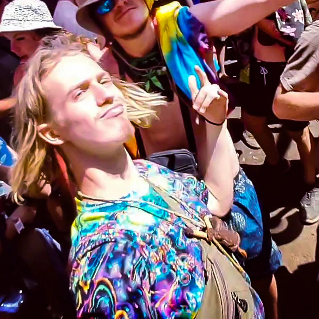 Psychedelic Shirt (UV/RGB, Eco-Friendly, Unisex) | HUACHAMAMA
