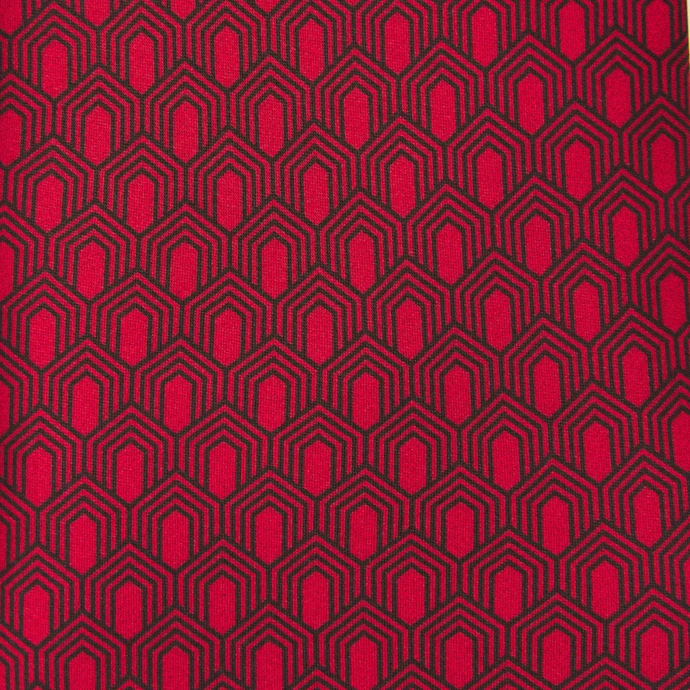 Red Metropolitan Flair Duchesse Silk Tie