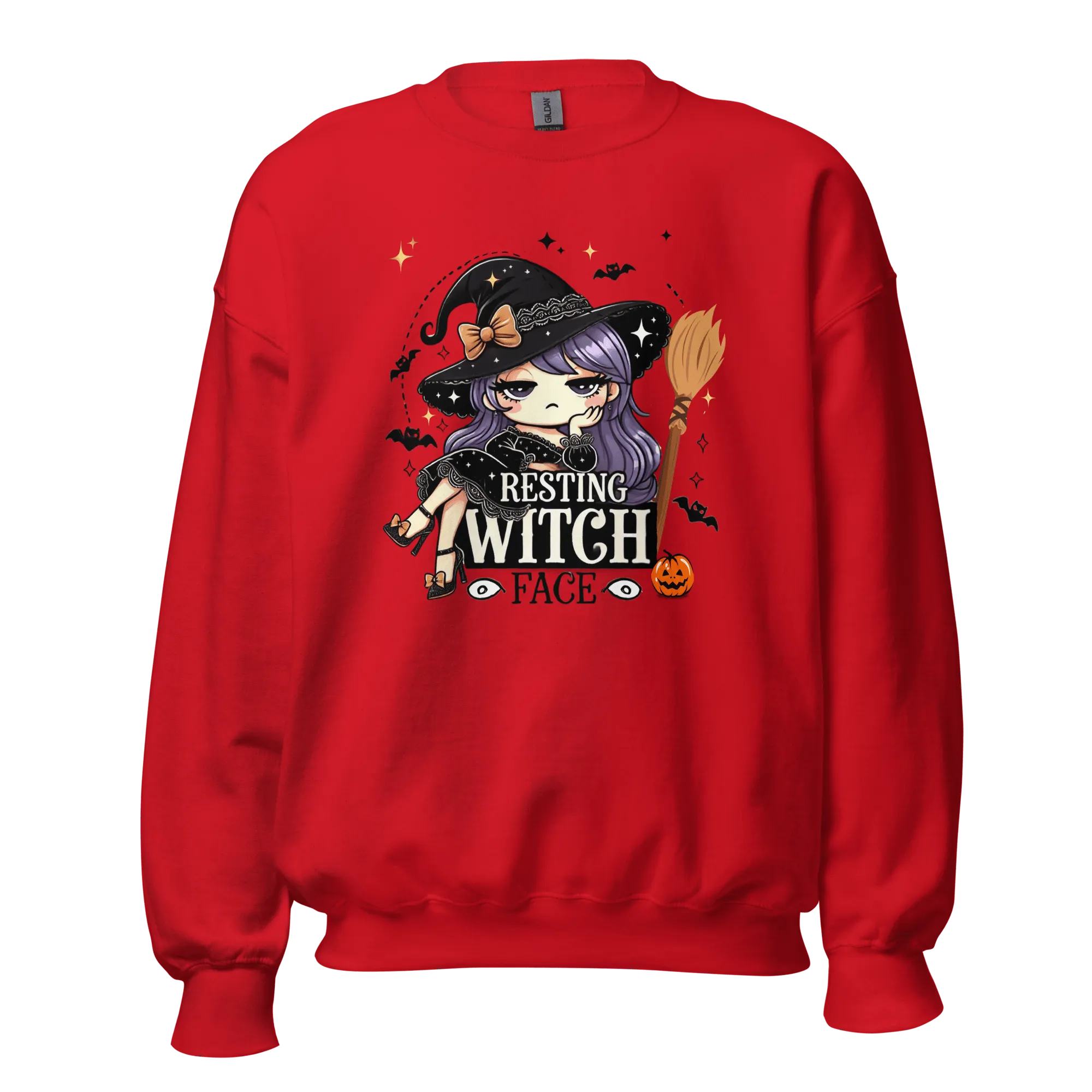Resting Witch Face - Halloween Sweatshirt - Fun Witch Halloween Sweatshirt