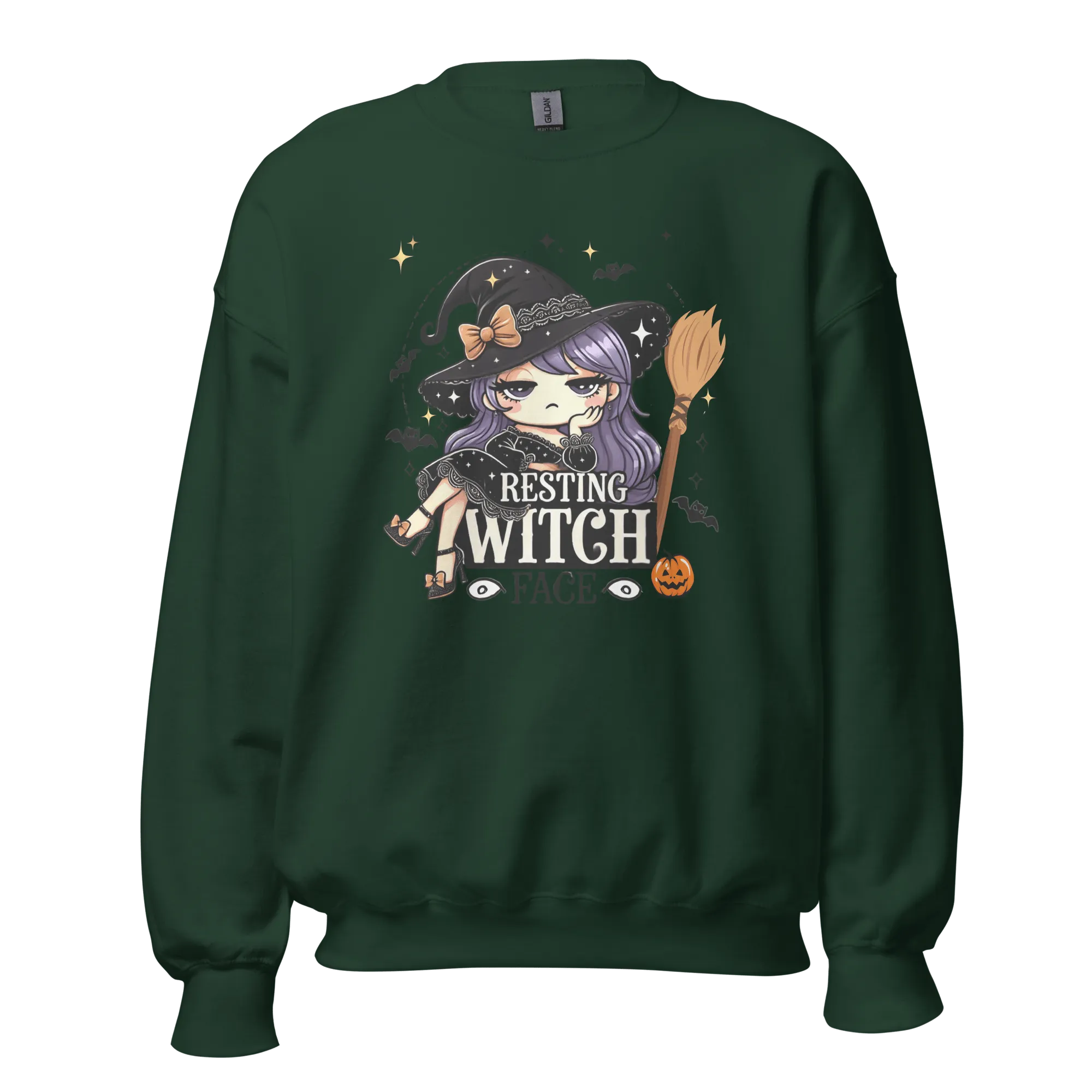Resting Witch Face - Halloween Sweatshirt - Fun Witch Halloween Sweatshirt
