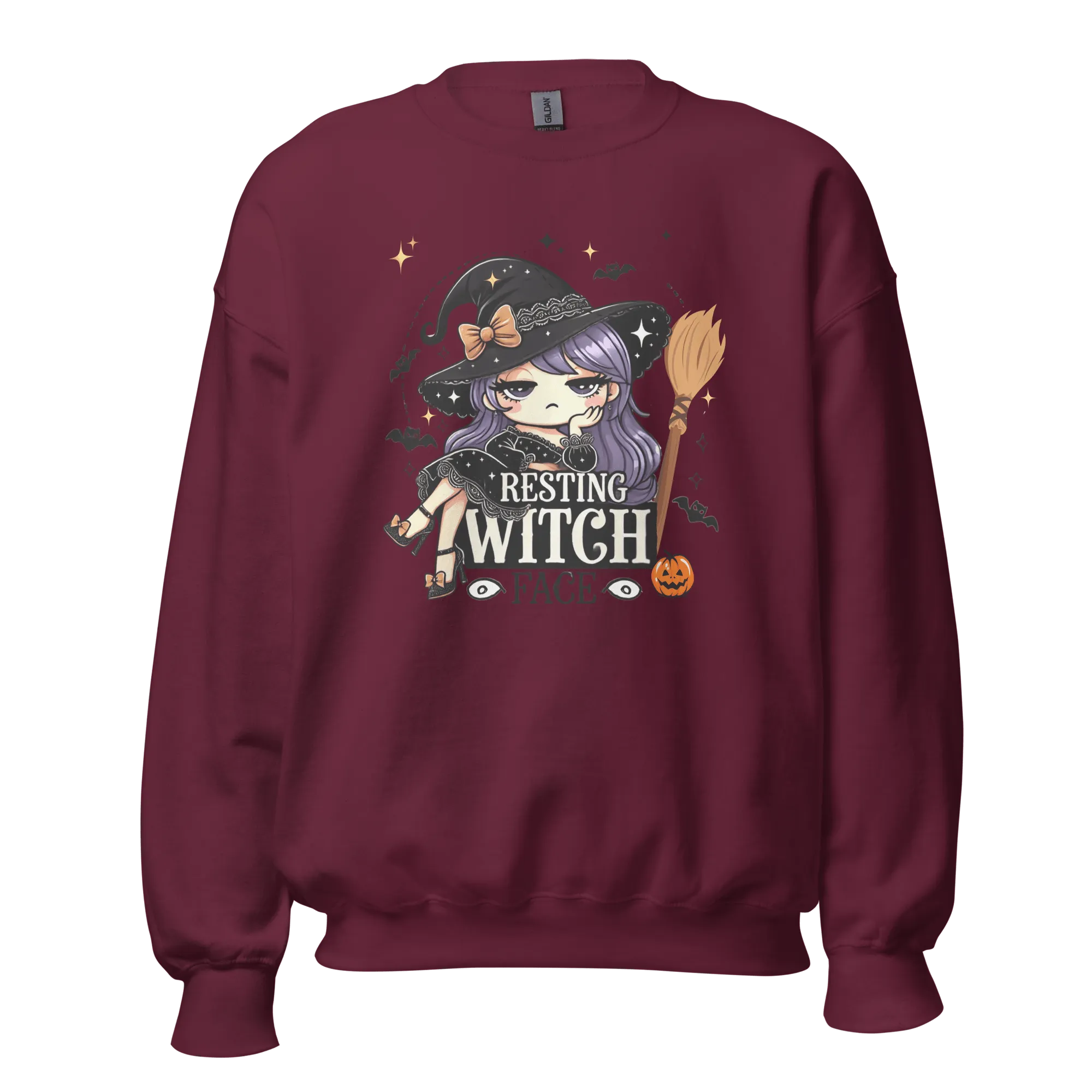 Resting Witch Face - Halloween Sweatshirt - Fun Witch Halloween Sweatshirt