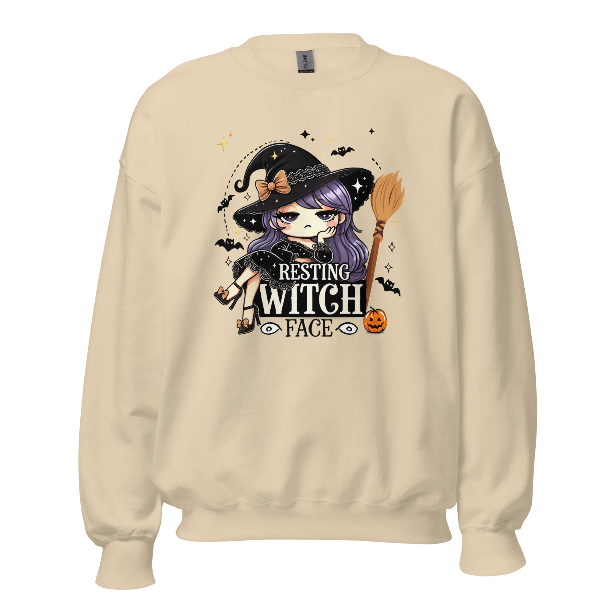 Resting Witch Face - Halloween Sweatshirt - Fun Witch Halloween Sweatshirt