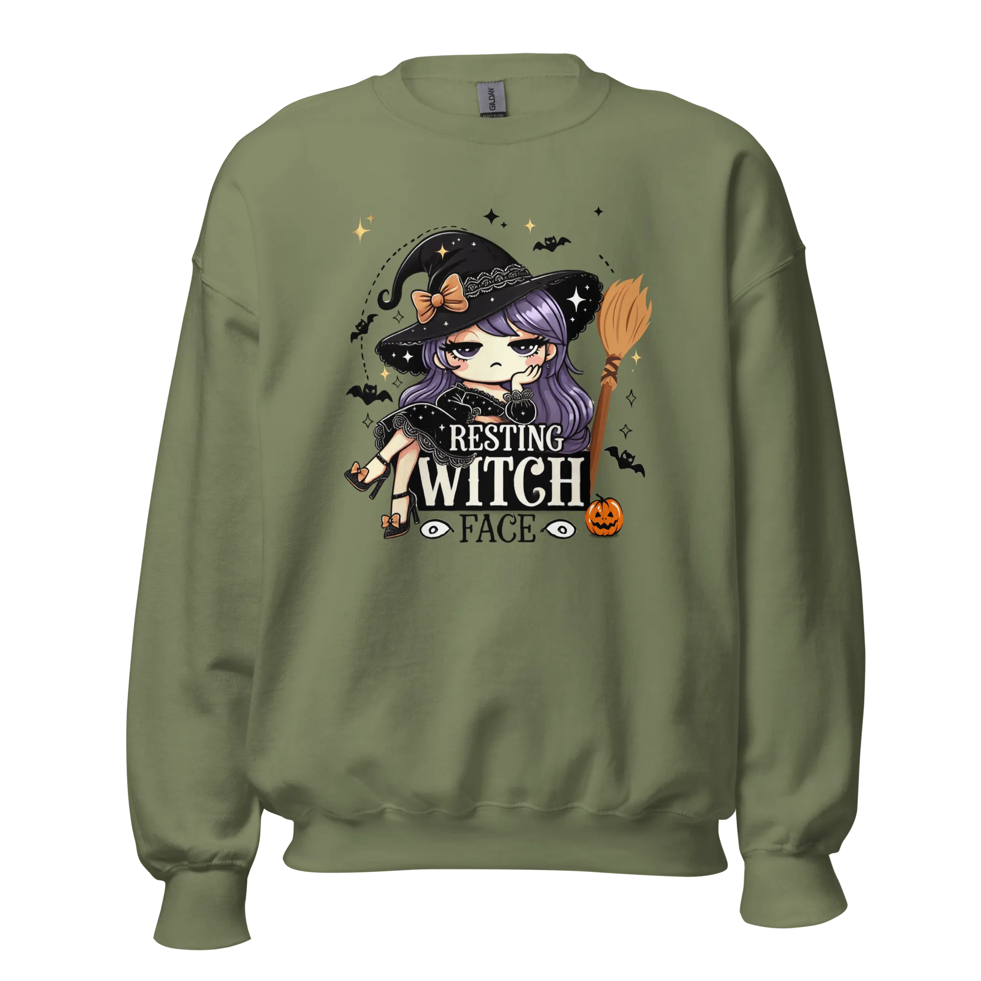 Resting Witch Face - Halloween Sweatshirt - Fun Witch Halloween Sweatshirt