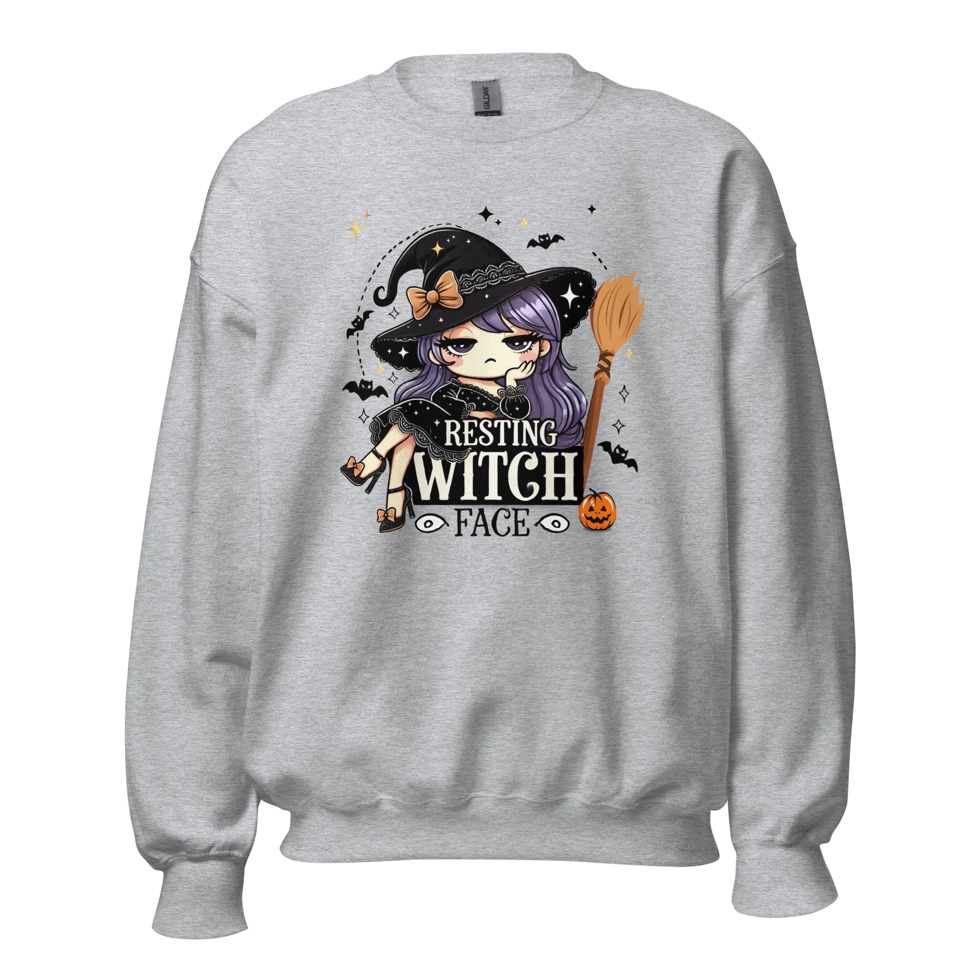 Resting Witch Face - Halloween Sweatshirt - Fun Witch Halloween Sweatshirt
