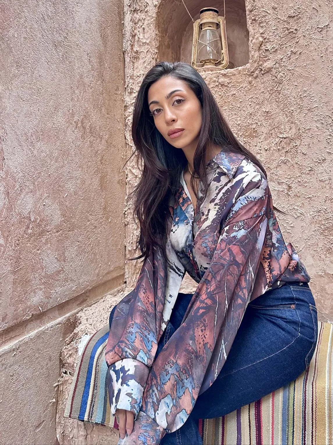 Satin Edge Shirt - Leocansa