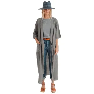 Sile Kimono Dress, Charcoal