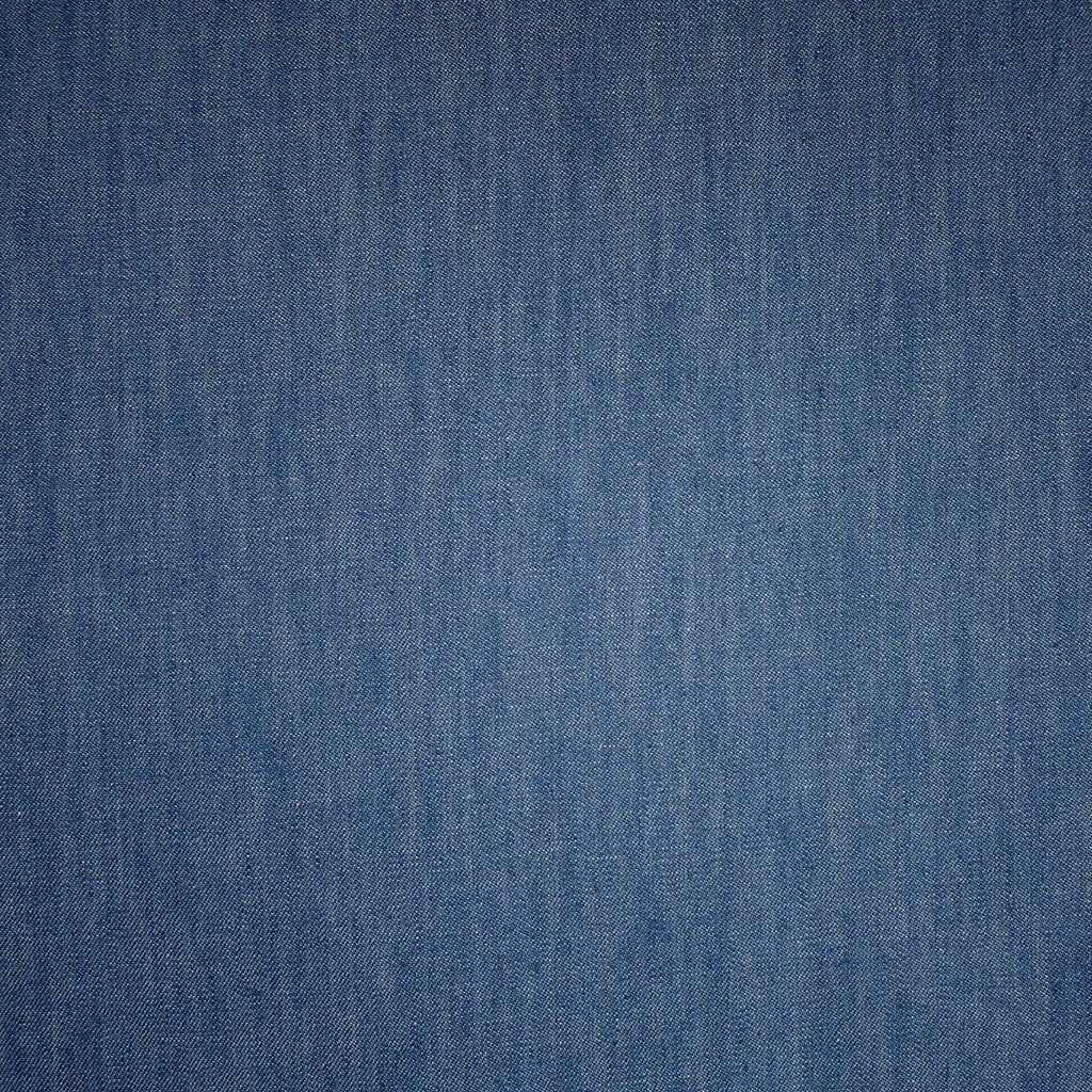 Smooth Light Weight Denim Shirting Blue - 5.5 oz