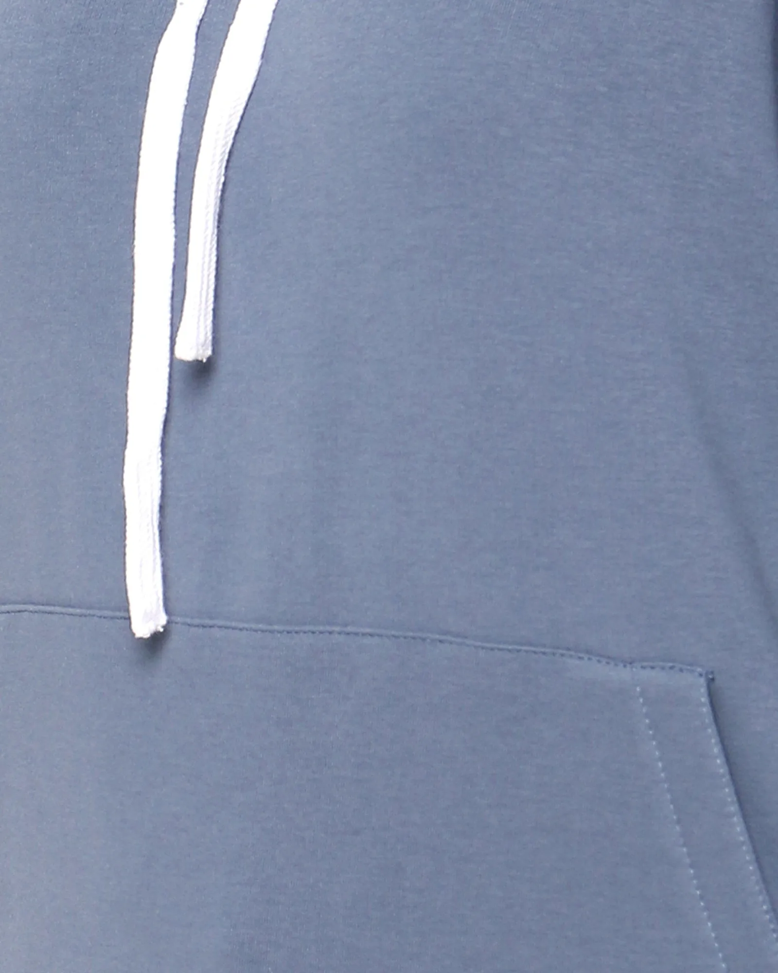 Solid Dusty Blue Hooded Sweatshirt | Dusty Blue
