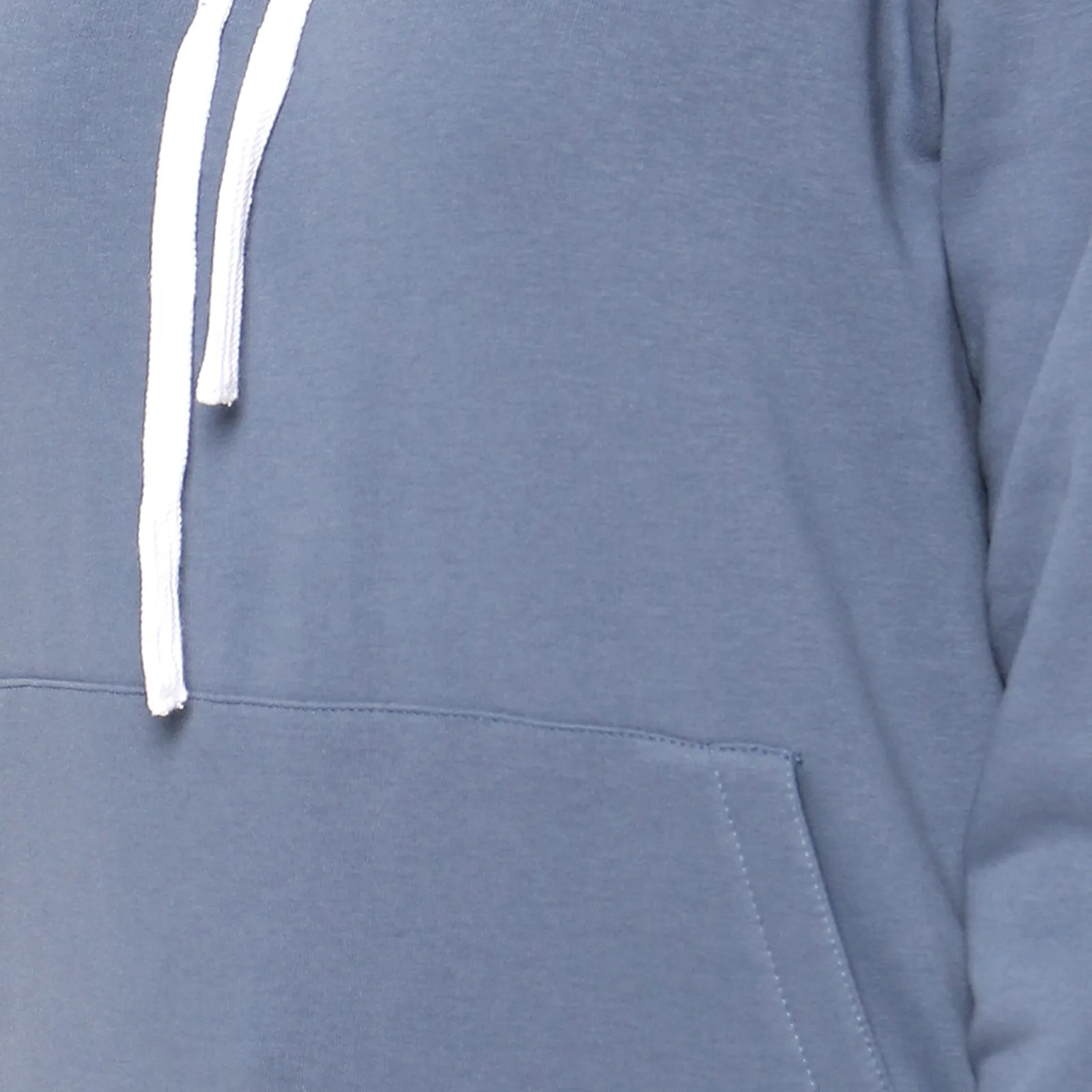 Solid Dusty Blue Hooded Sweatshirt | Dusty Blue